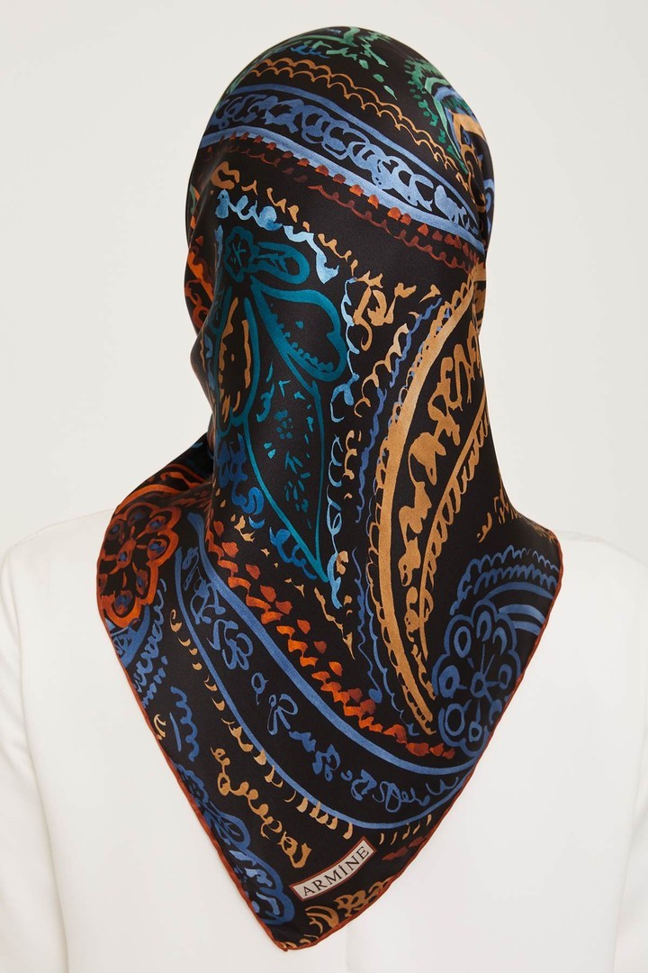 Armine Nostalji Serisi Twill İpek Eşarp 9037D-53