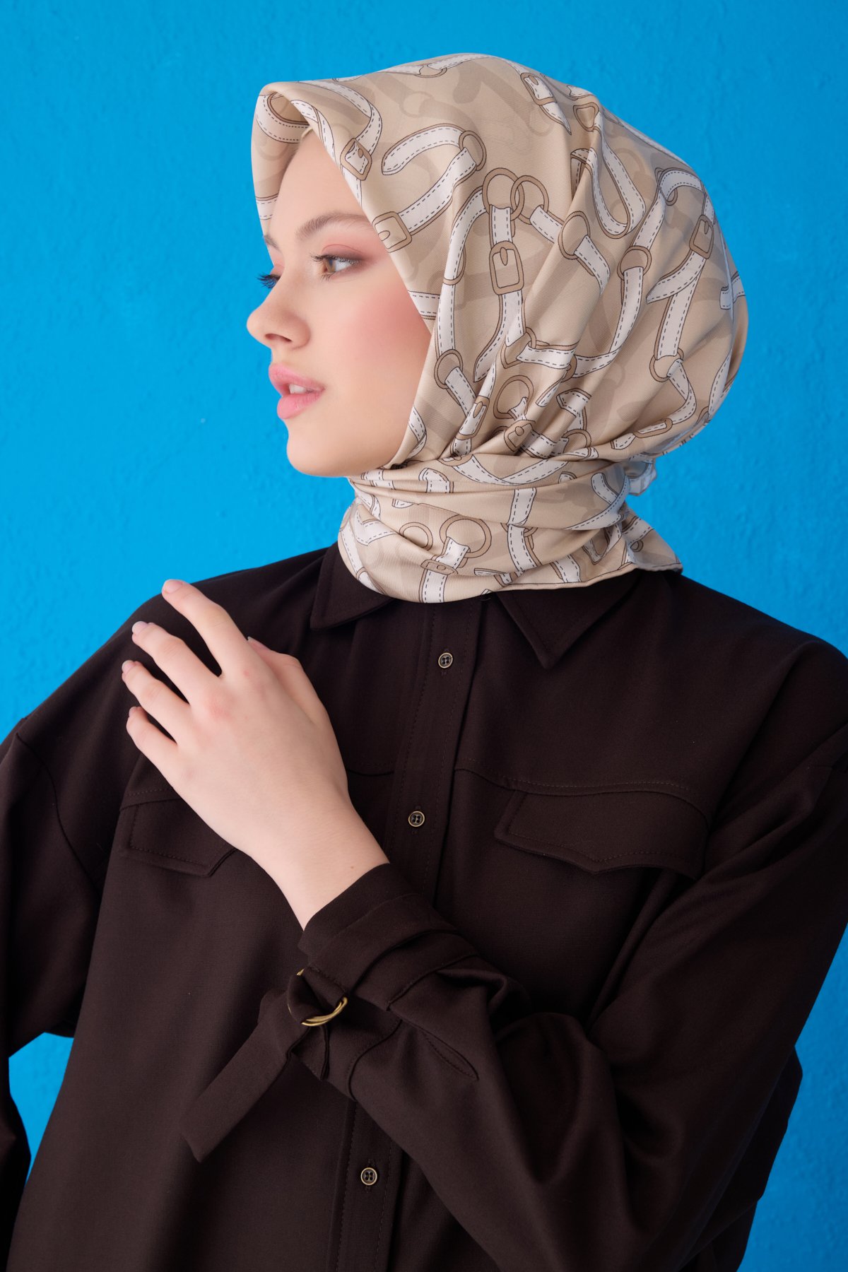 Belli Twill İpek Eşarp 4125D - DORE