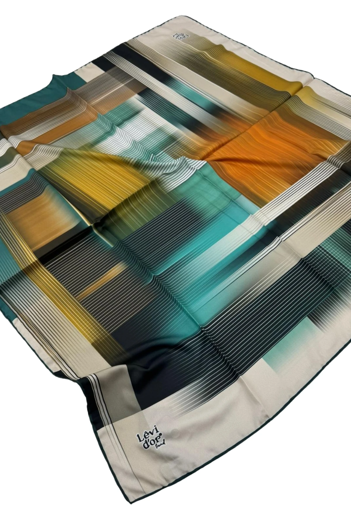 Levidor Trend Twill Eşarp LDT285 - 11-Su Yeşili-Taba-Siyah