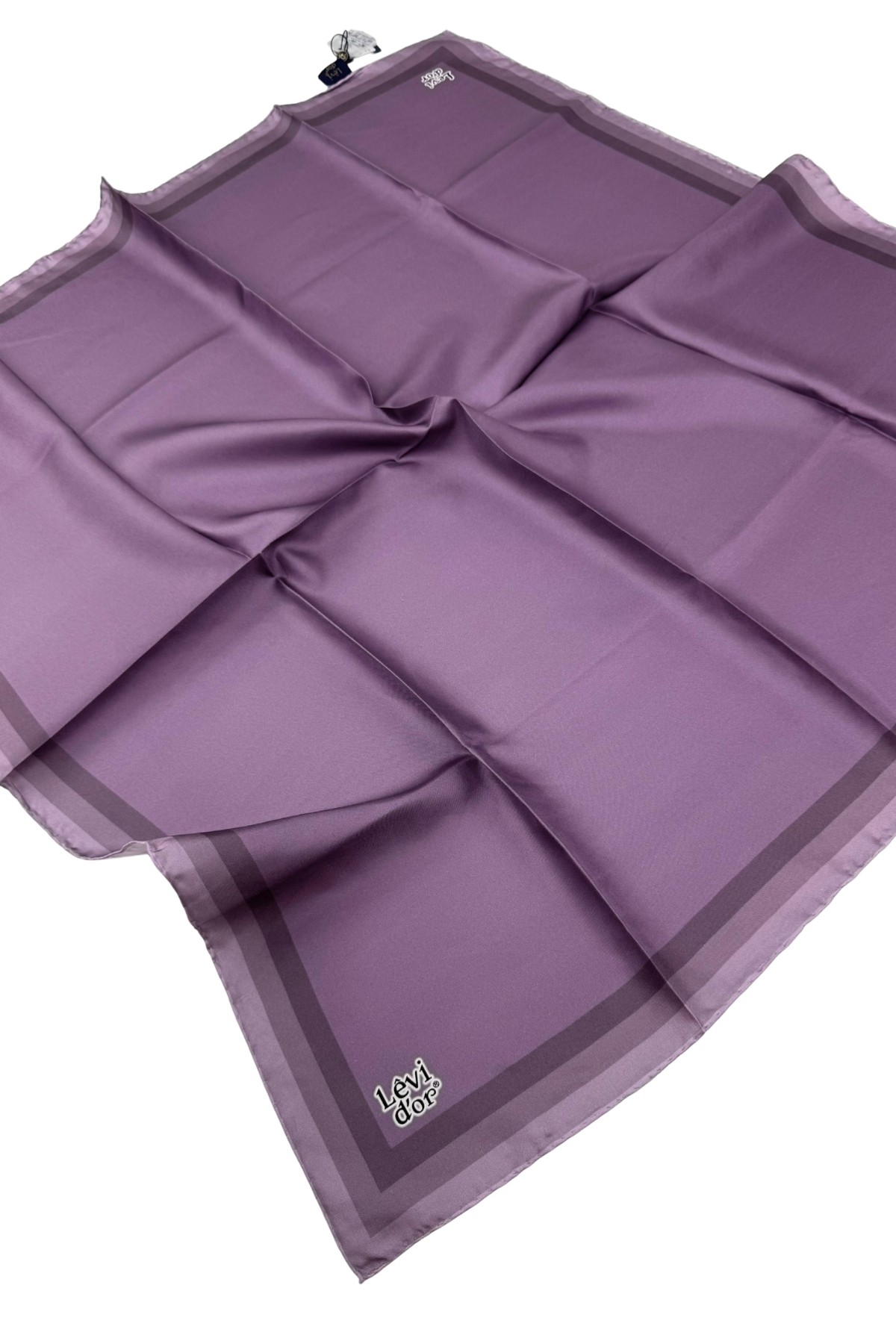 Levidor Twill İpek Eşarp LD1067-01 - Koyu Lila-13