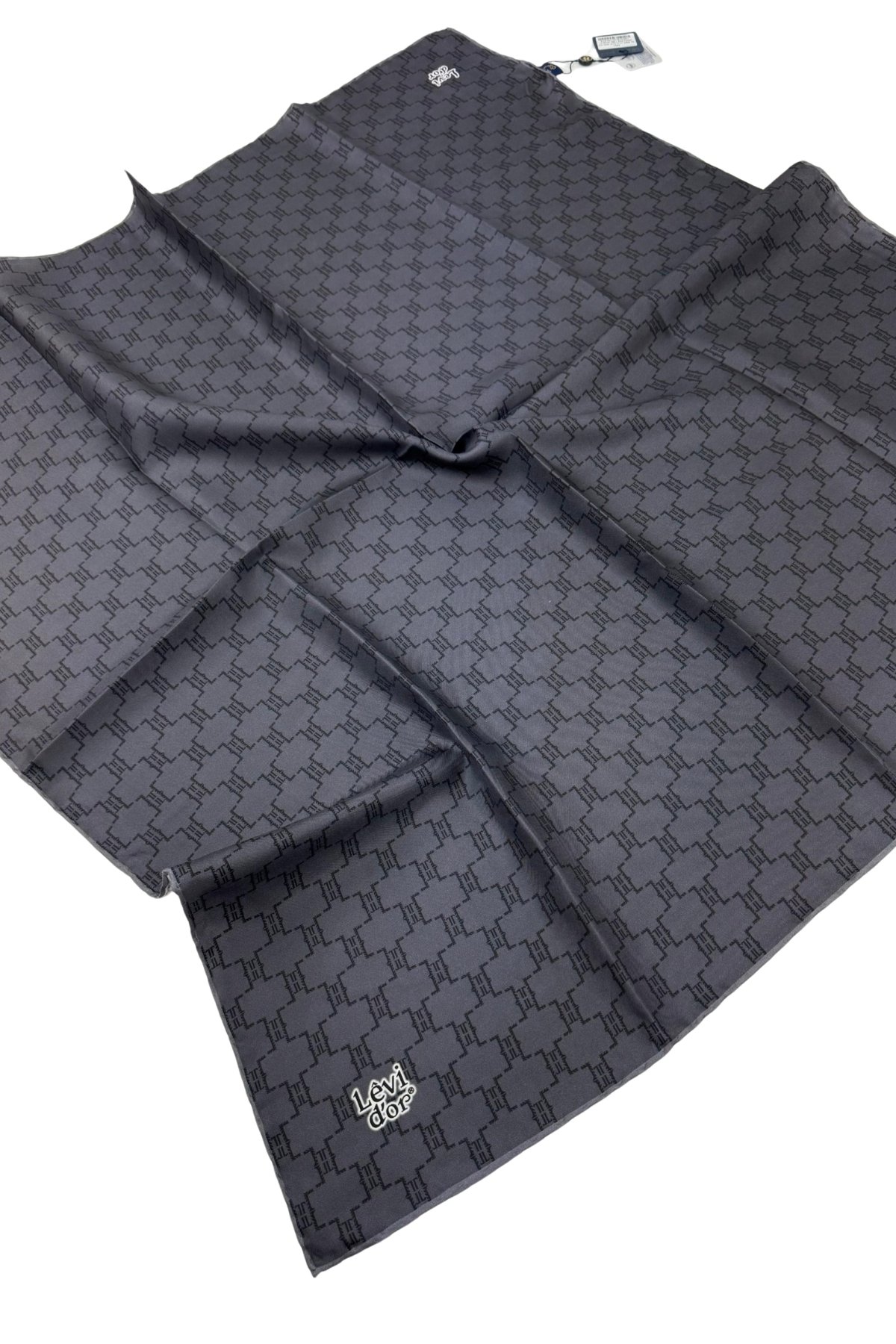 Levidor Twill İpek Eşarp LD1066-01 - Antrasit-11