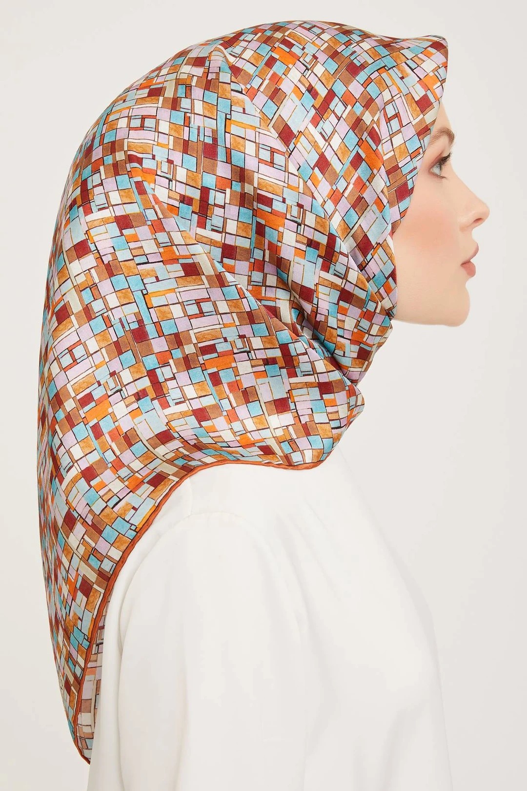 Armine Nostalji Serisi Twill İpek Eşarp 9038D-04