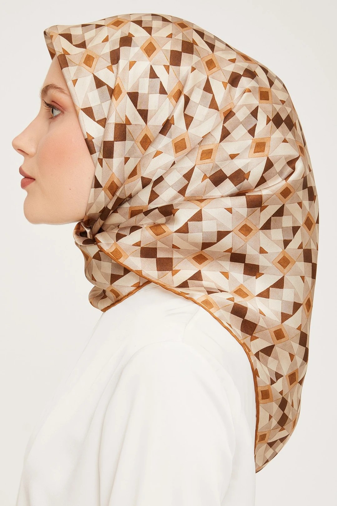 Armine Nostalji Serisi Twill İpek Eşarp 9045D-55