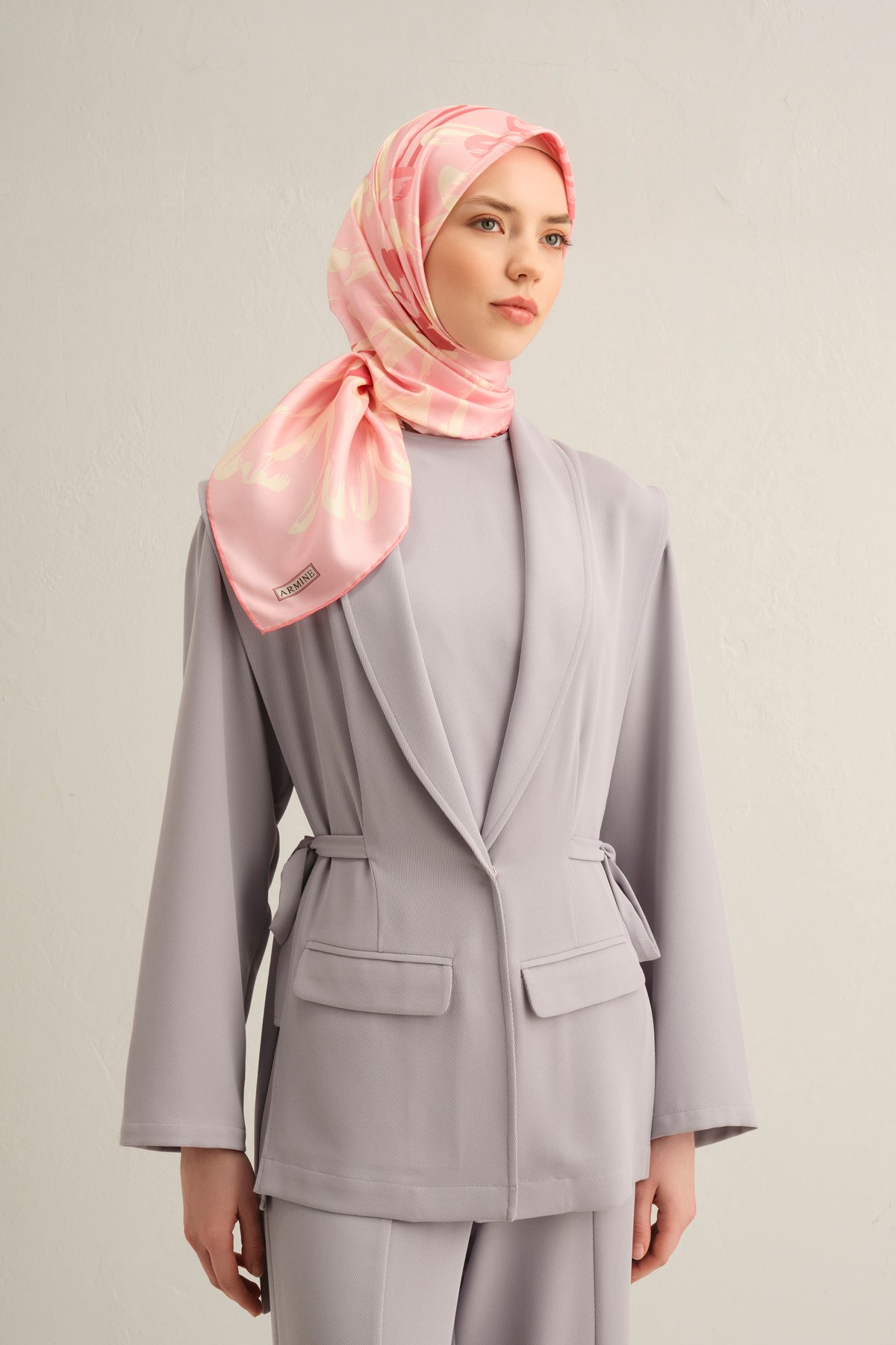 Armine Twill İpek Eşarp 9322D