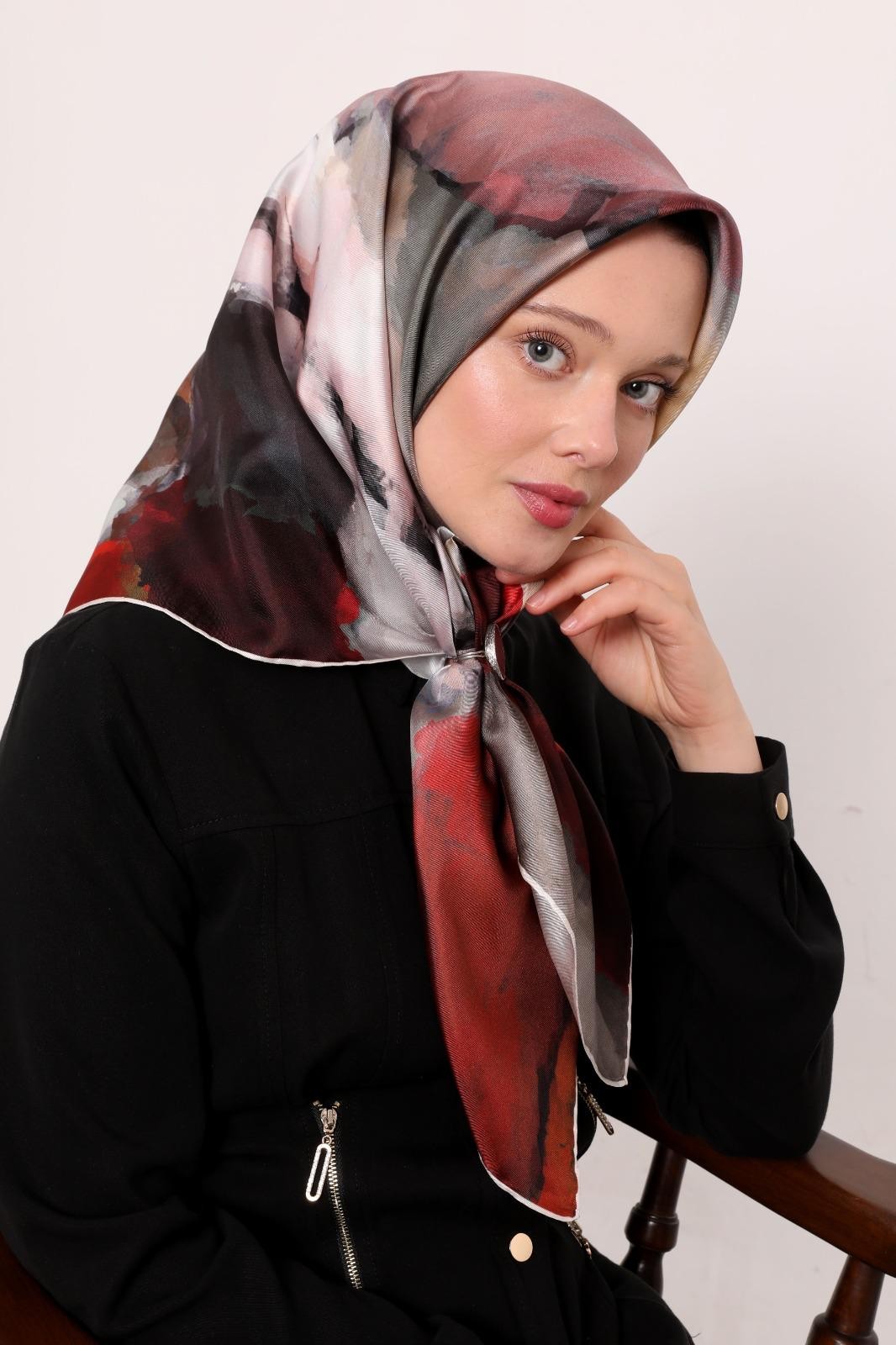 Levidor Twill İpek Eşarp LD1060-01