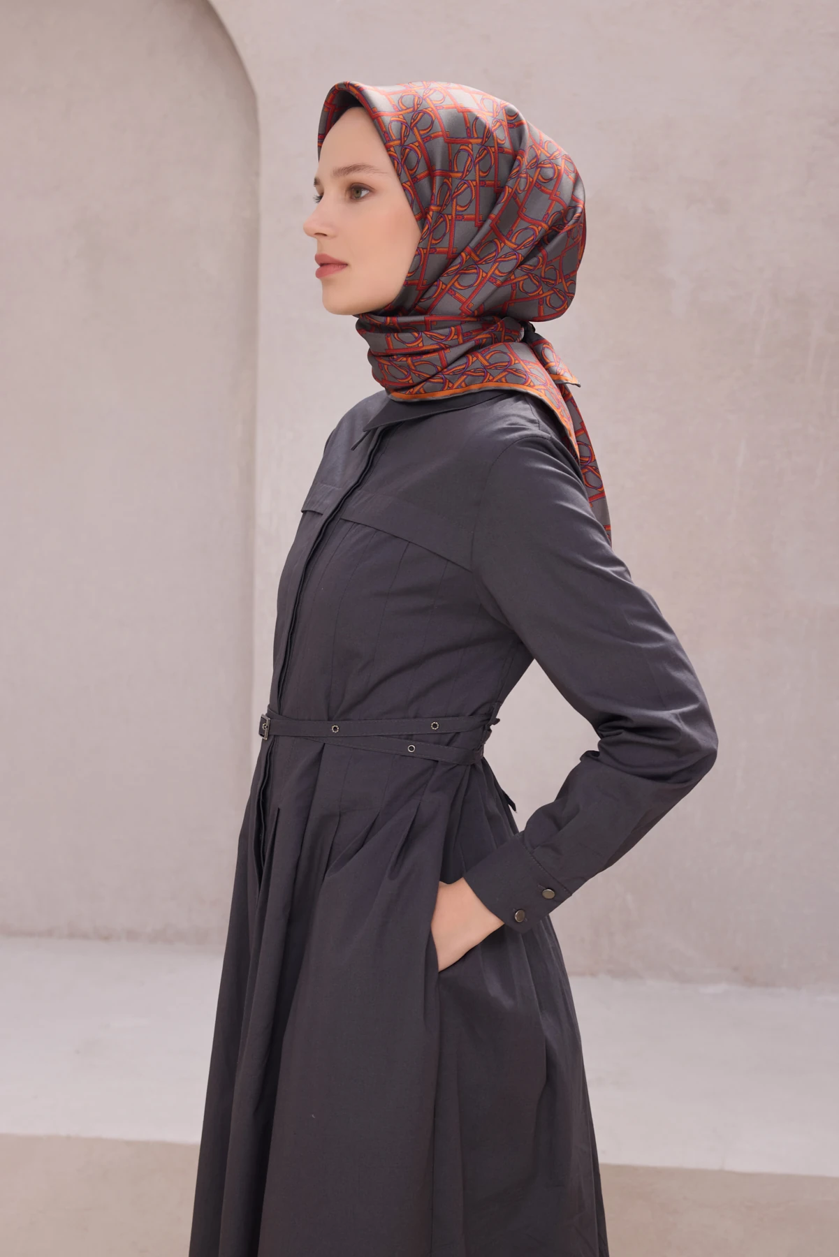 Belli Twill İpek Eşarp 4214D