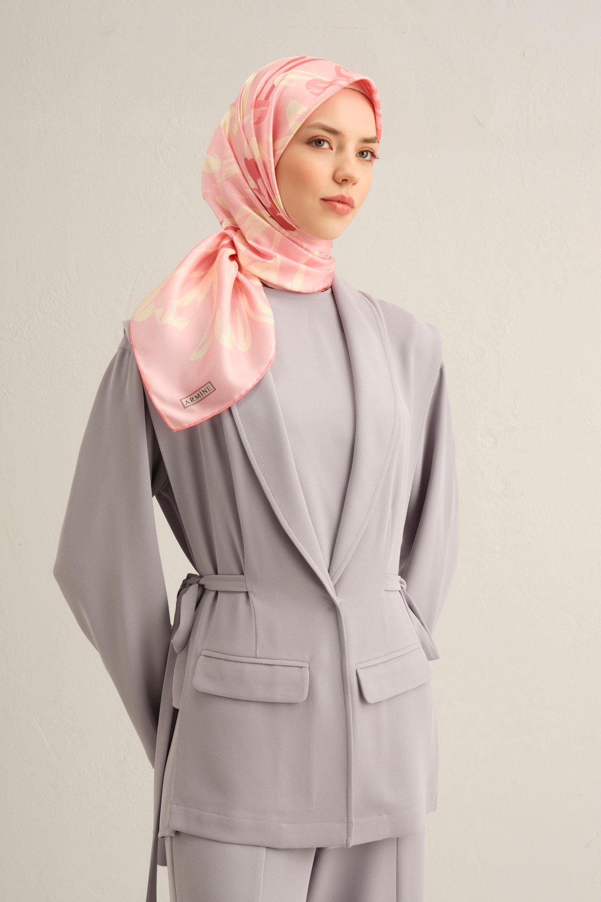Armine Twill İpek Eşarp 9322D