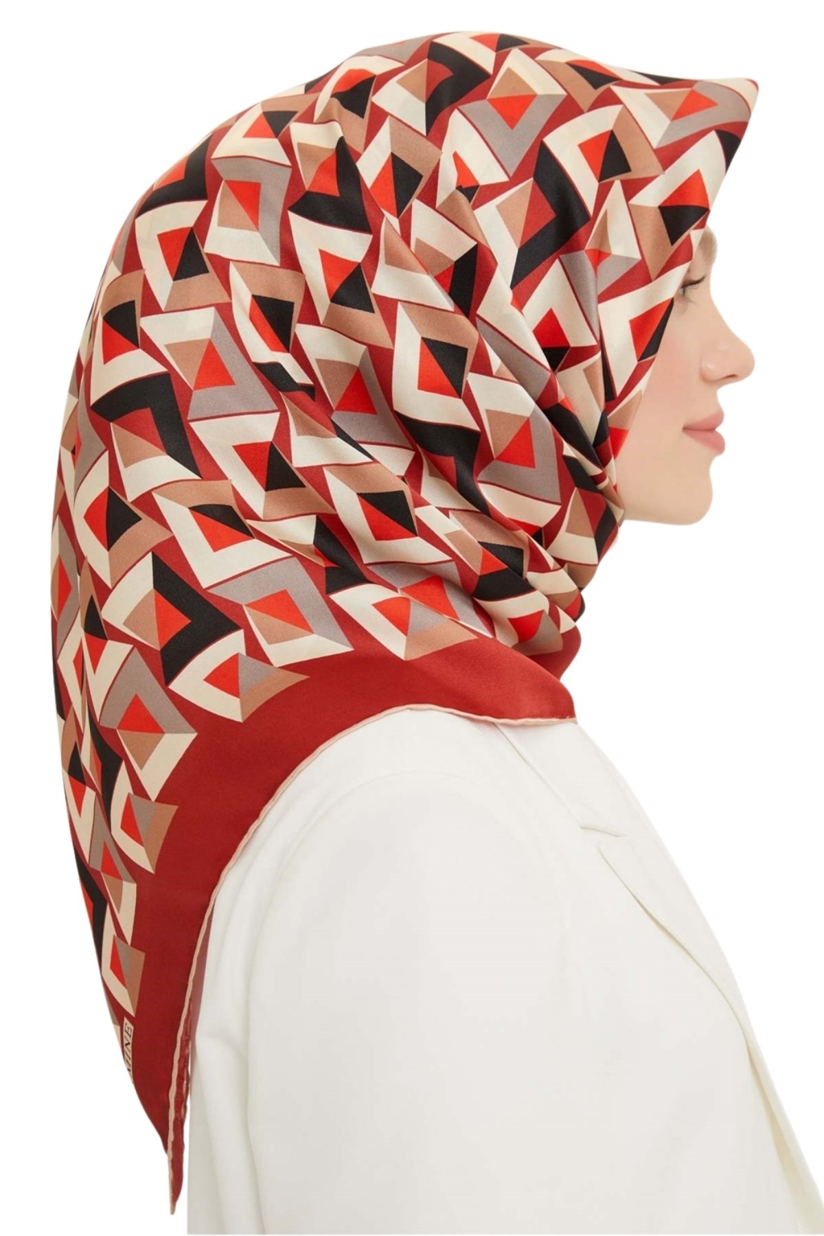 Armine Nostalji Serisi İpek Twill Eşarp 8720D-02