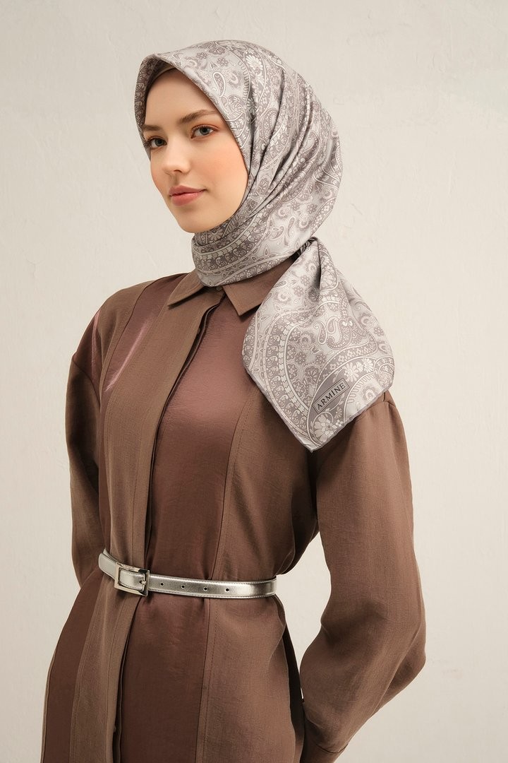 Armine Twill İpek Eşarp 9304D