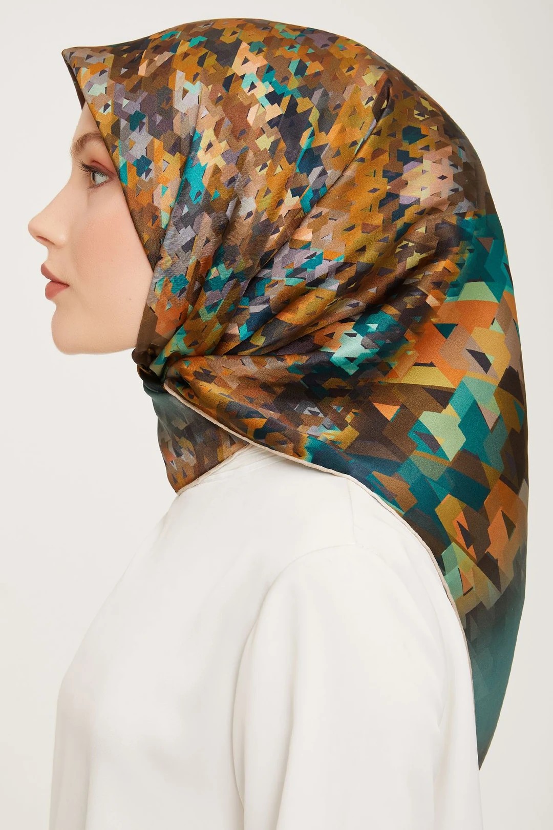 Armine Nostalji Serisi Twill İpek Eşarp 9043D-29