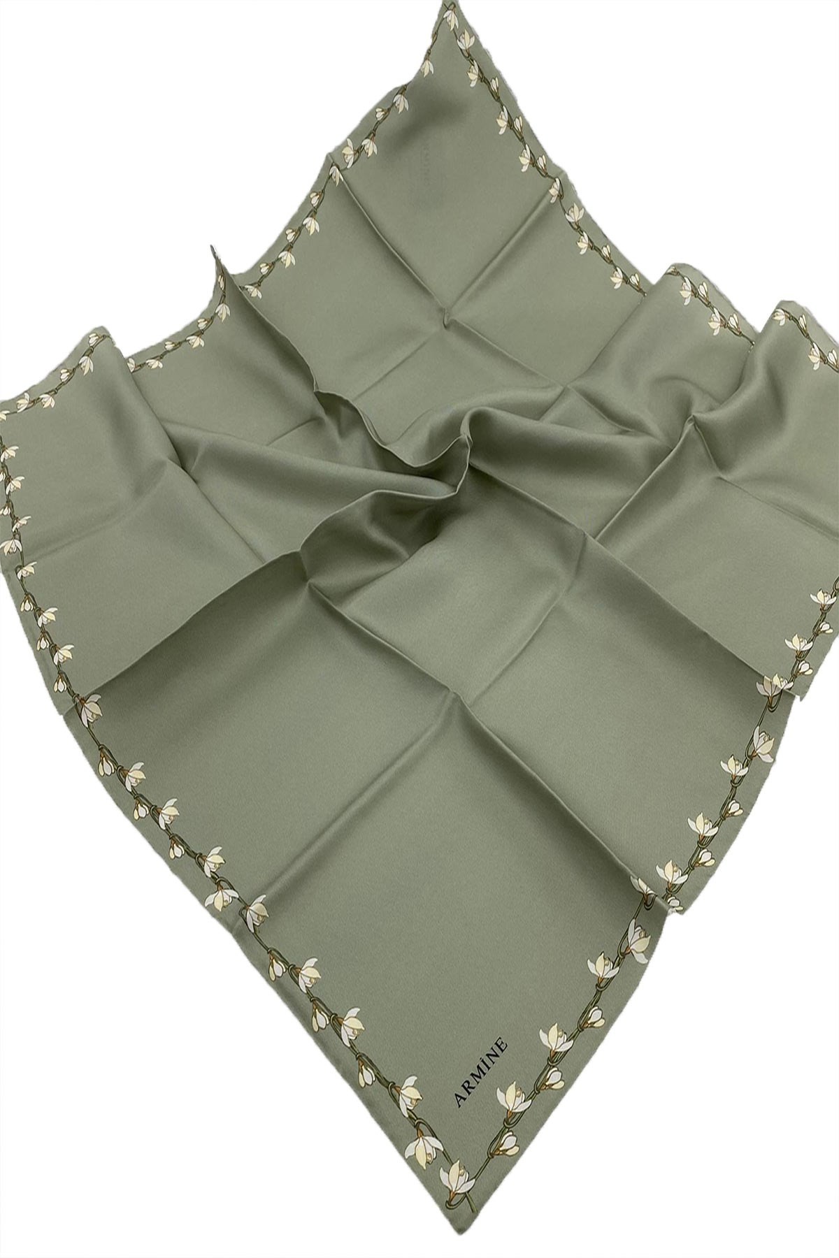 Armine Nostalji Serisi İpek Twill Eşarp 8553D-87