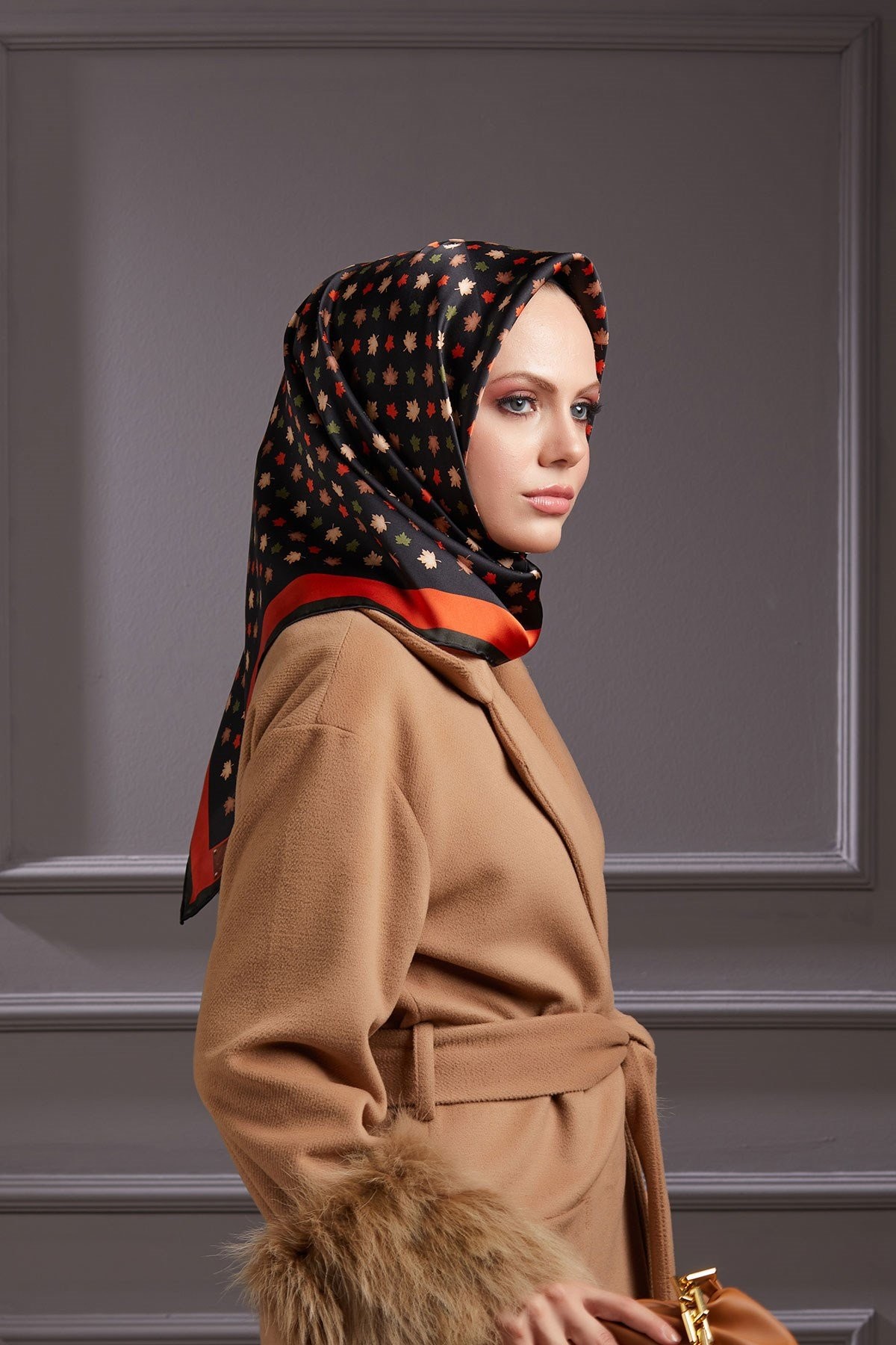 La Boutique Nostalji Serisi İpek Twill Eşarp LB1416-01