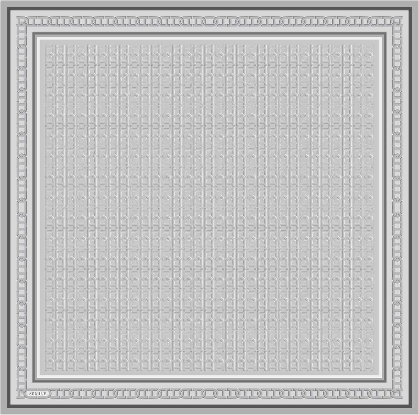 Armine Twill İpek Eşarp 9301D - Gümüş Gri