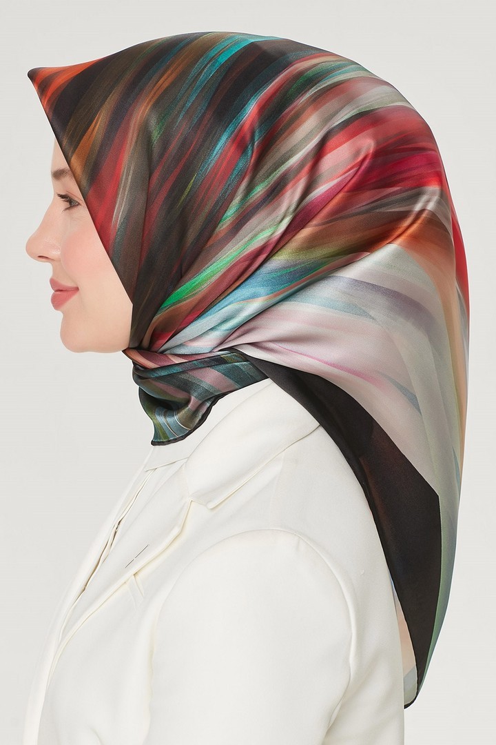 Armine Nostalji Serisi İpek Twill Eşarp 8508D-37