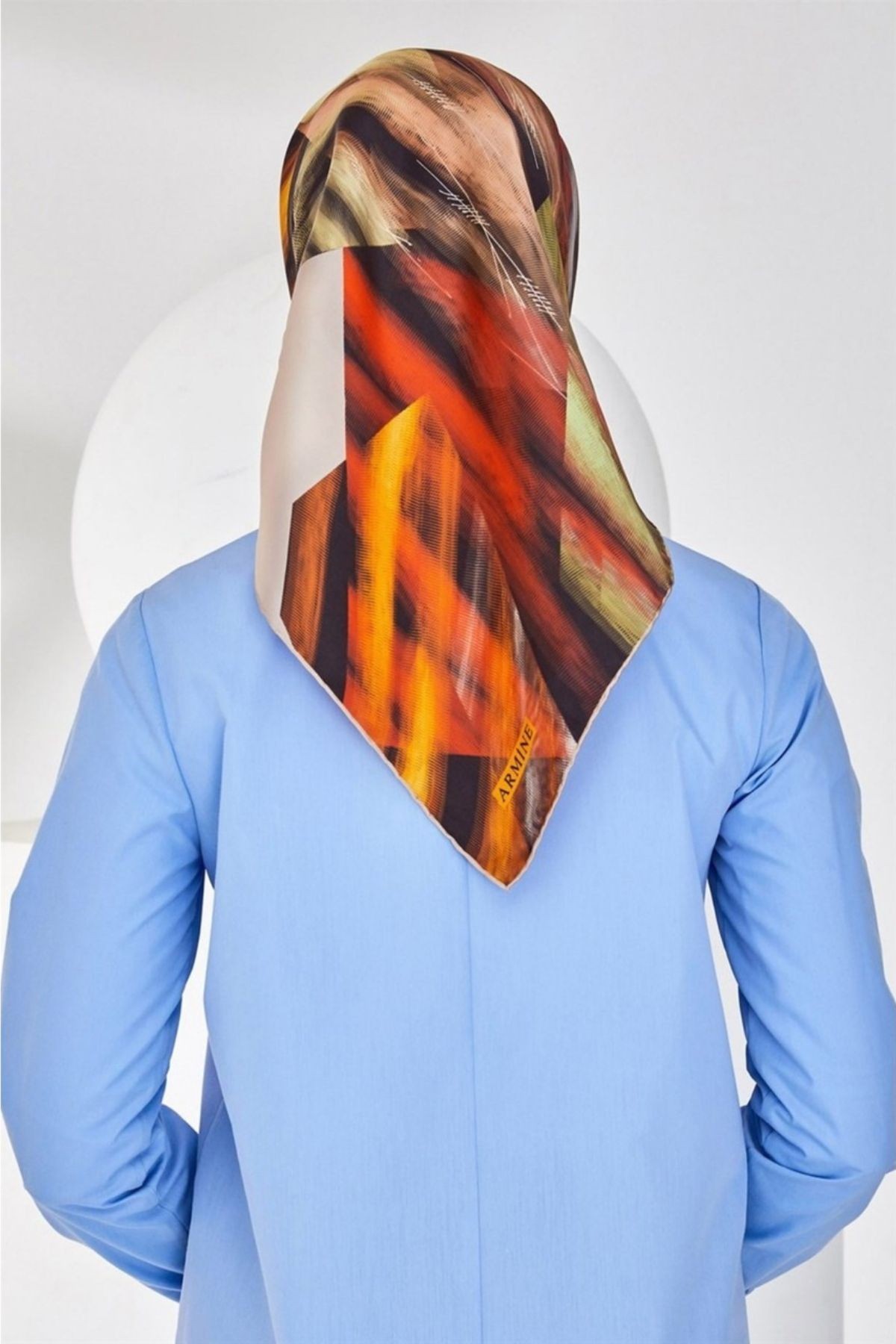 Armine Nostalji Serisi Twill İpek Eşarp 8339D-36