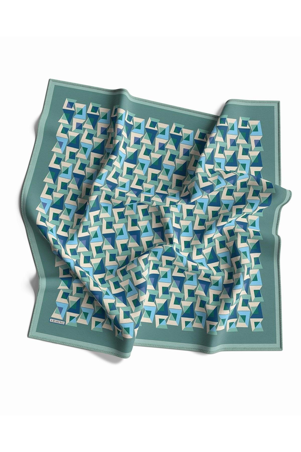 Armine Nostalji Serisi İpek Twill Eşarp 8720D-06