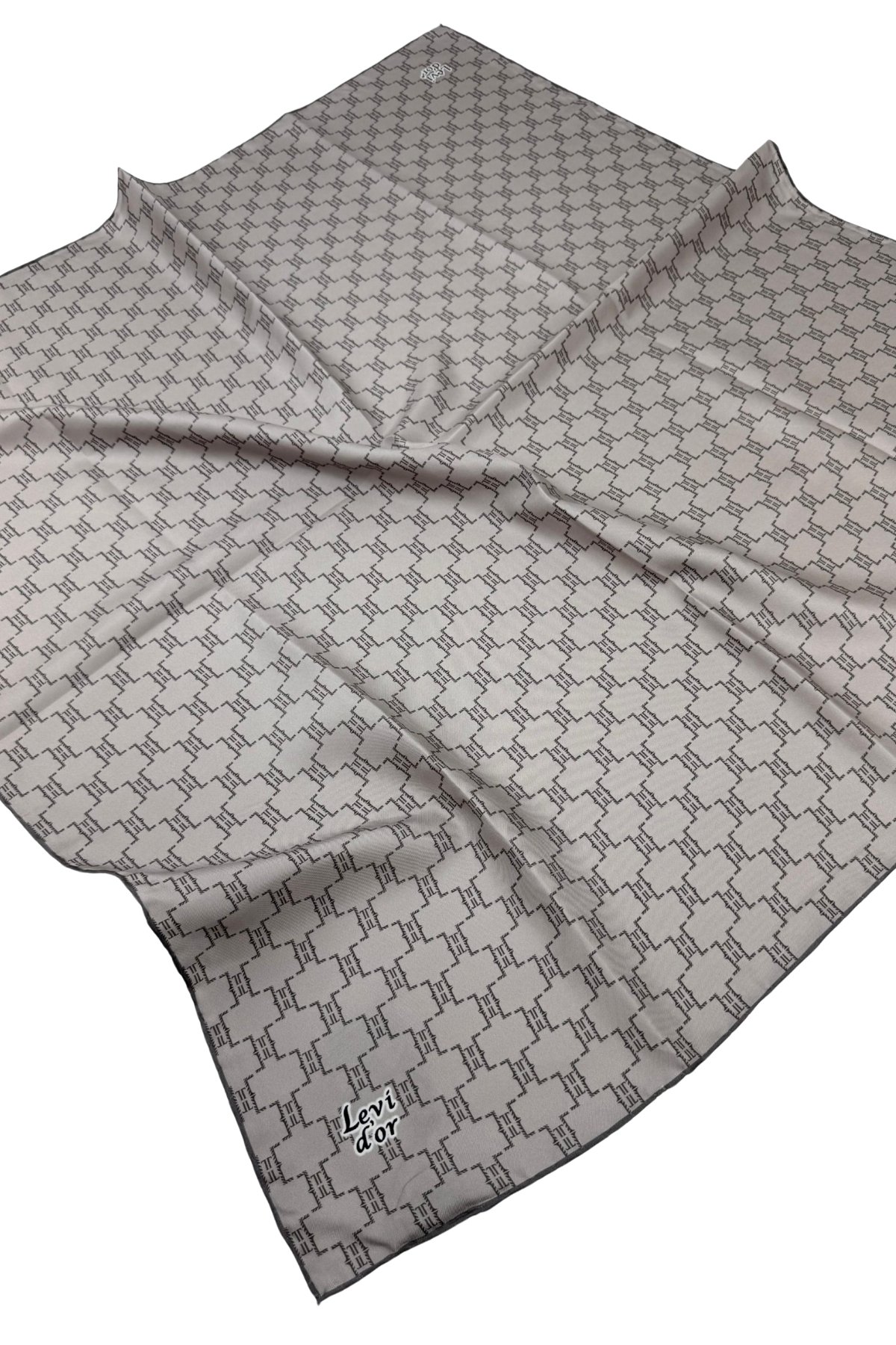 Levidor Twill İpek Eşarp LD1066-01 - Vizon-01