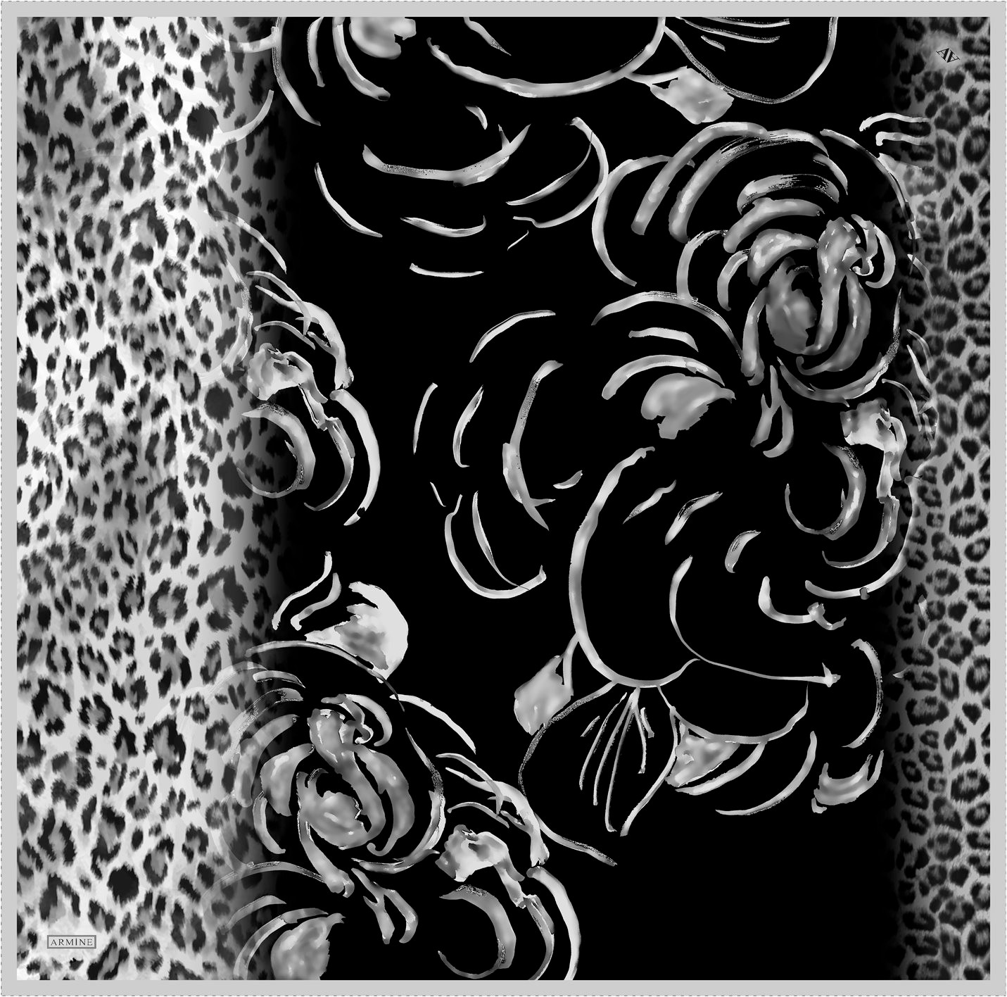 Armine Twill İpek Eşarp 9355D