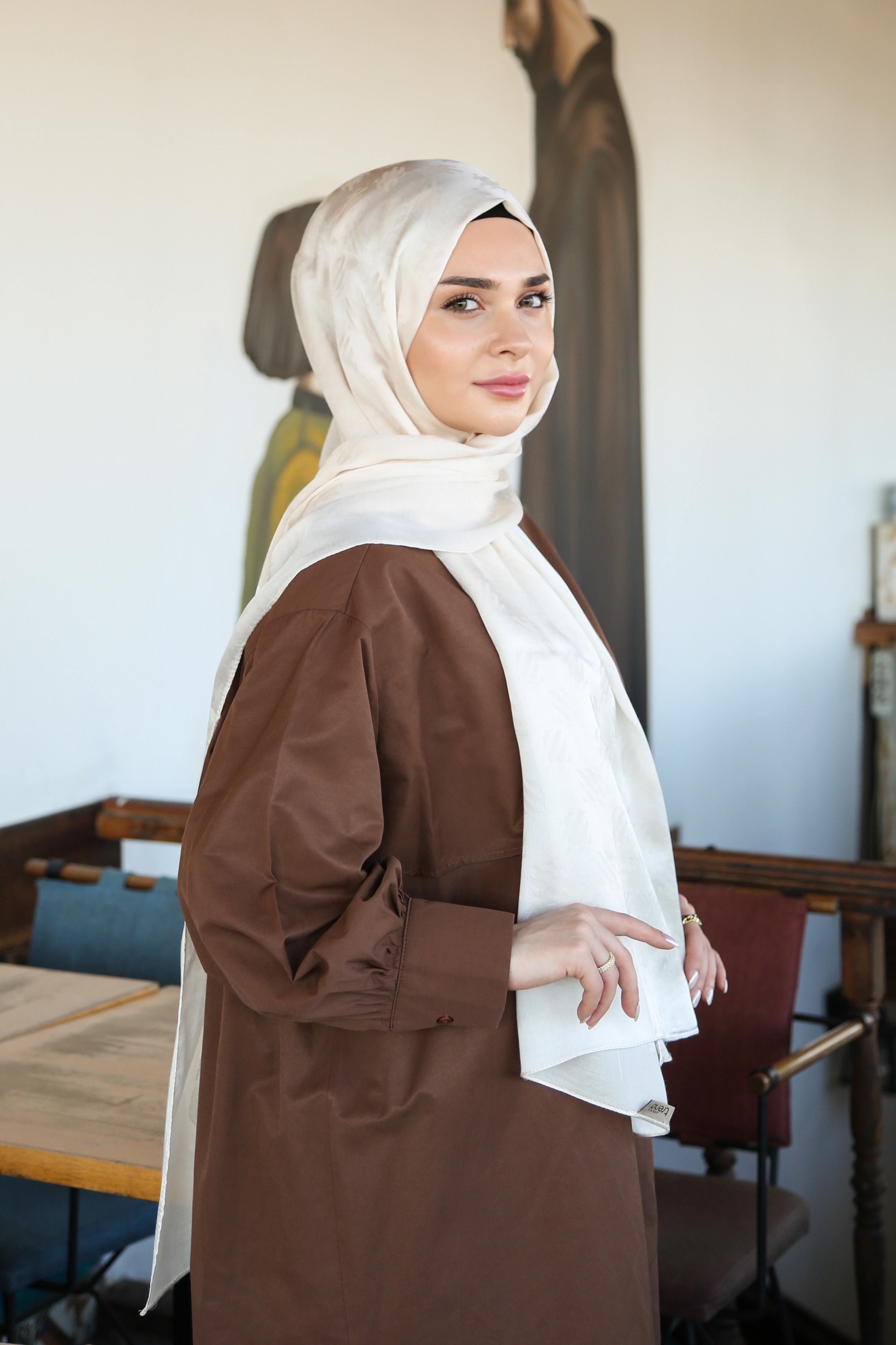 Armine Trend Lyon Şal 4 - Krem-246964