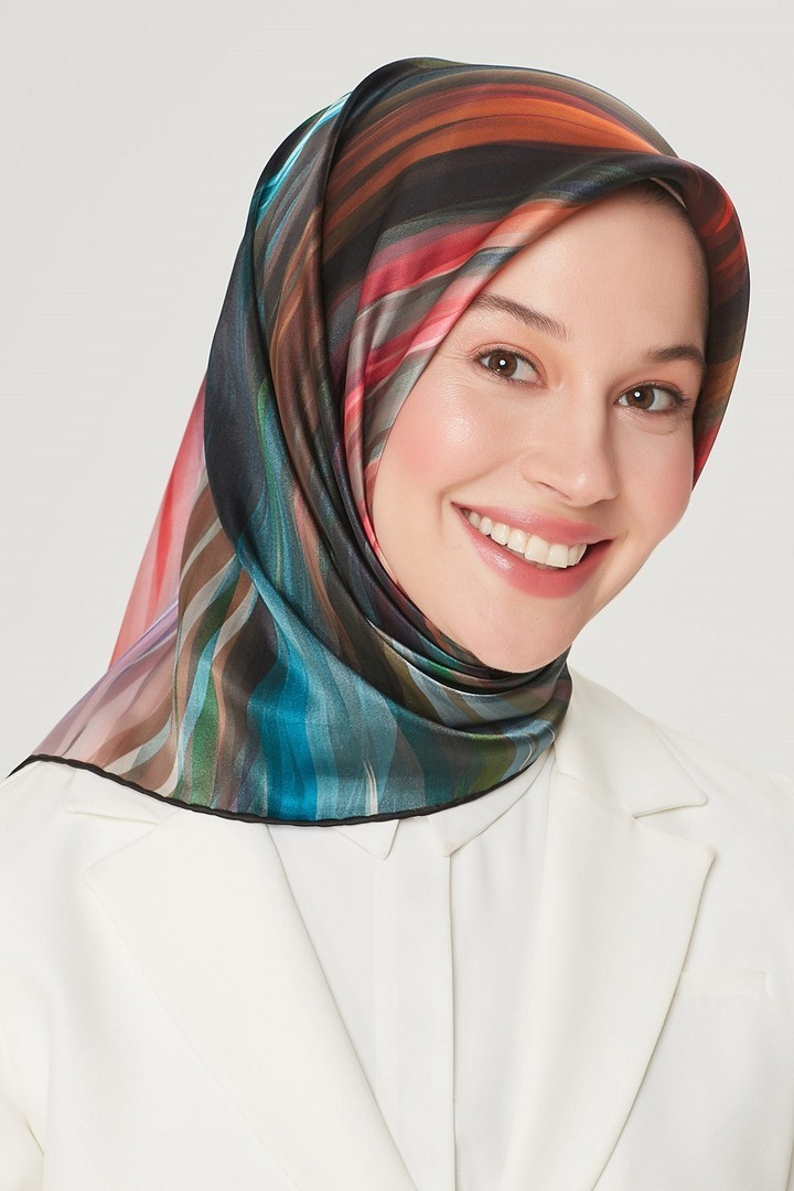 Armine Nostalji Serisi İpek Twill Eşarp 8508D-37