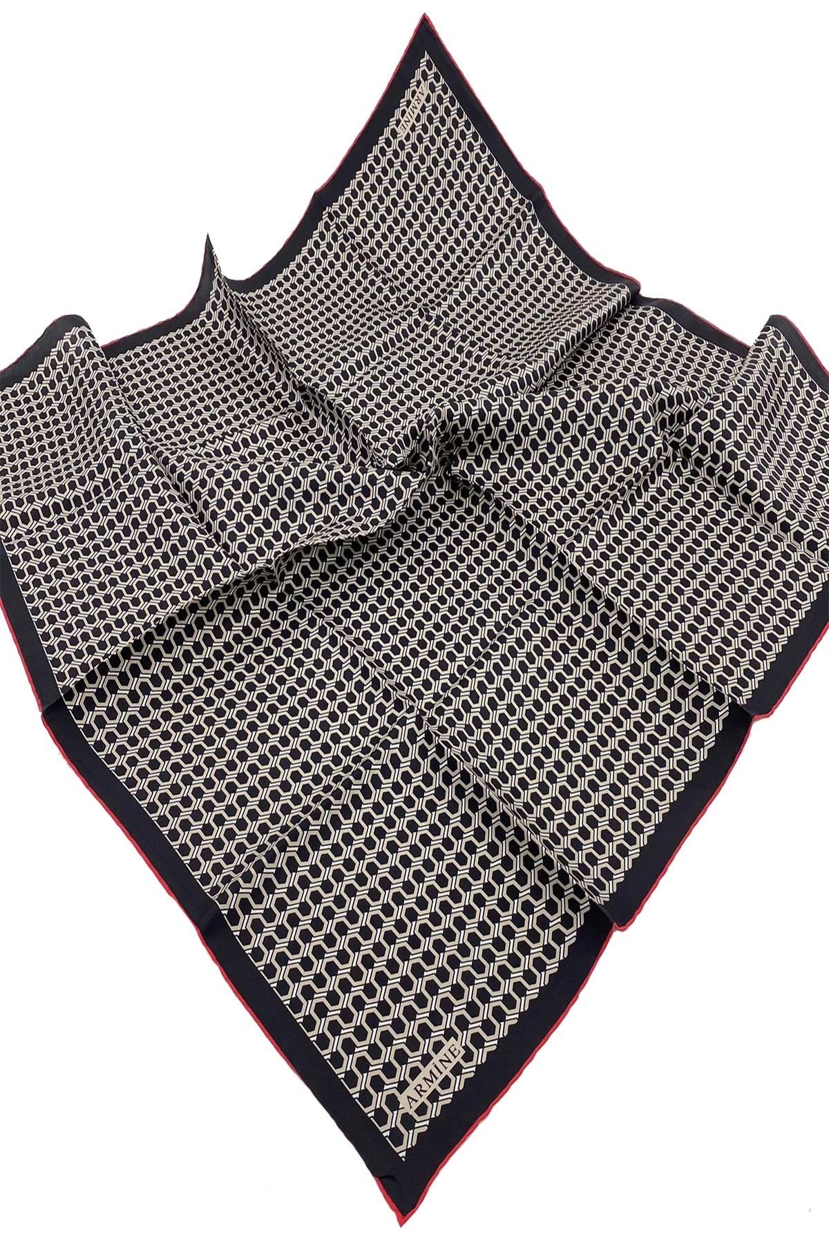 Armine Nostalji Serisi İpek Twill Eşarp 8401D-86