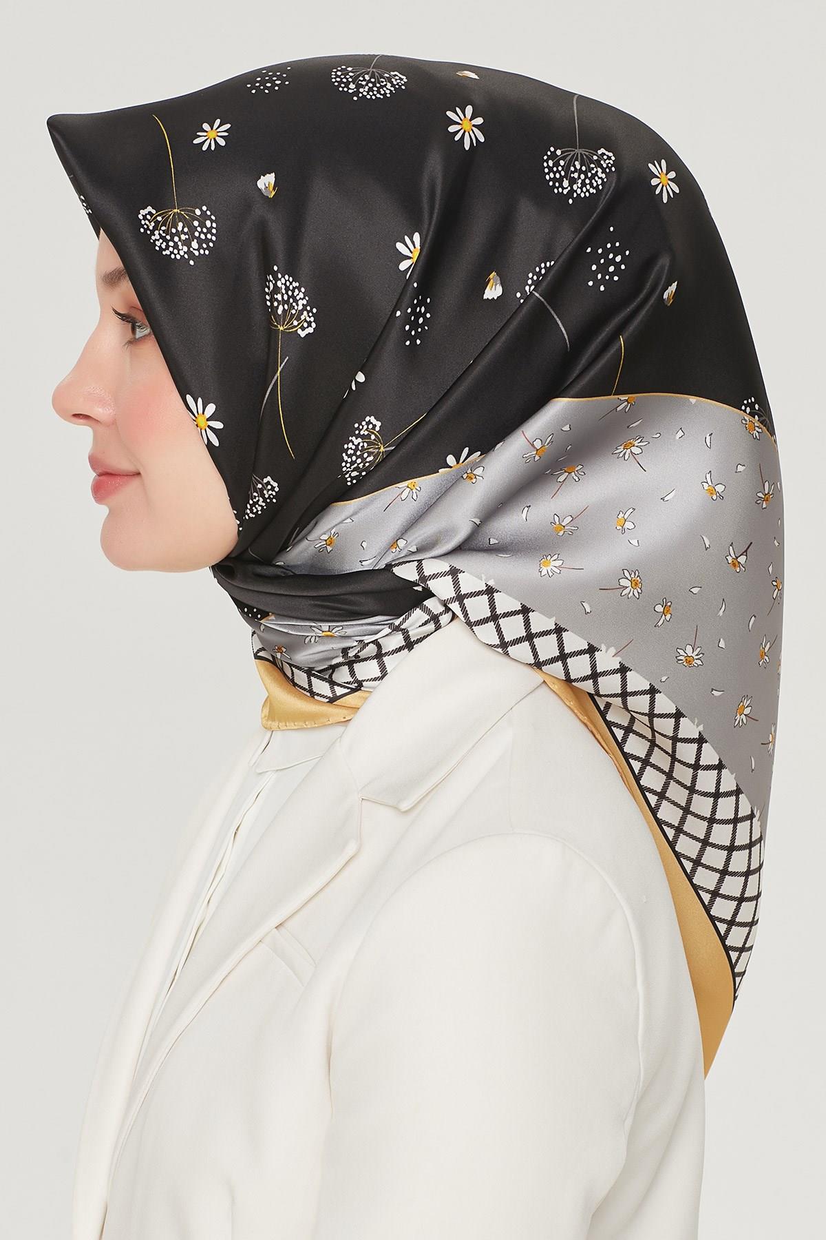 Armine Nostalji Serisi Twill İpek Eşarp 8517D-06