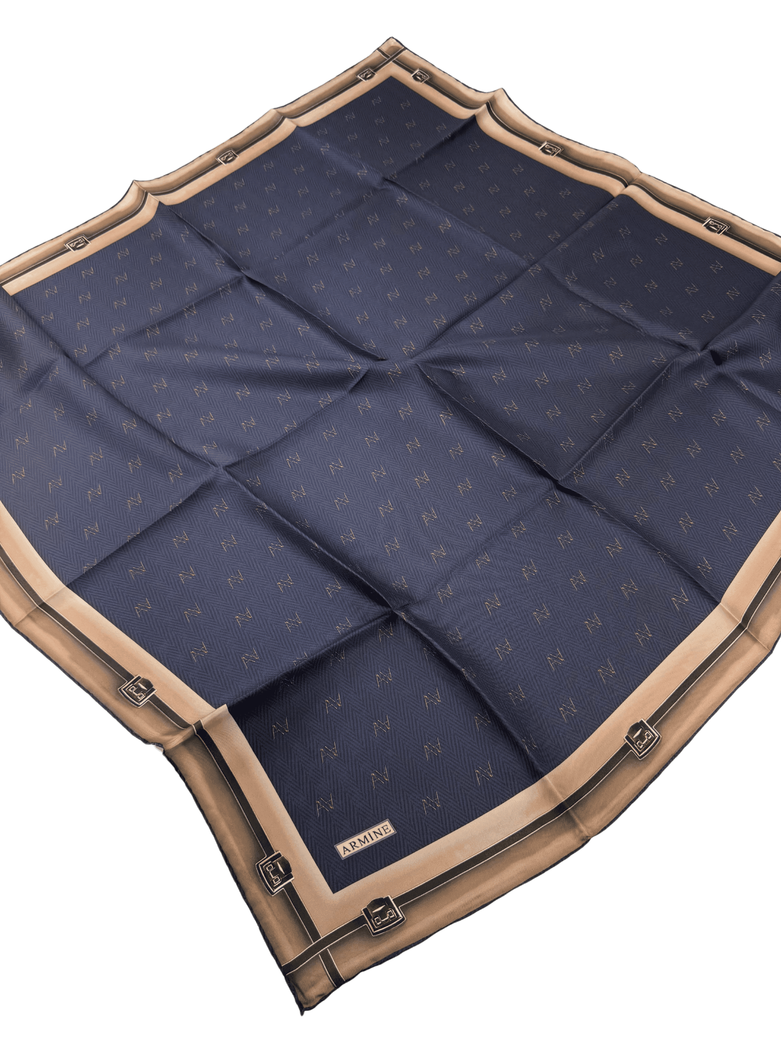 Armine Nostalji Serisi İpek Twill Eşarp 8015D
