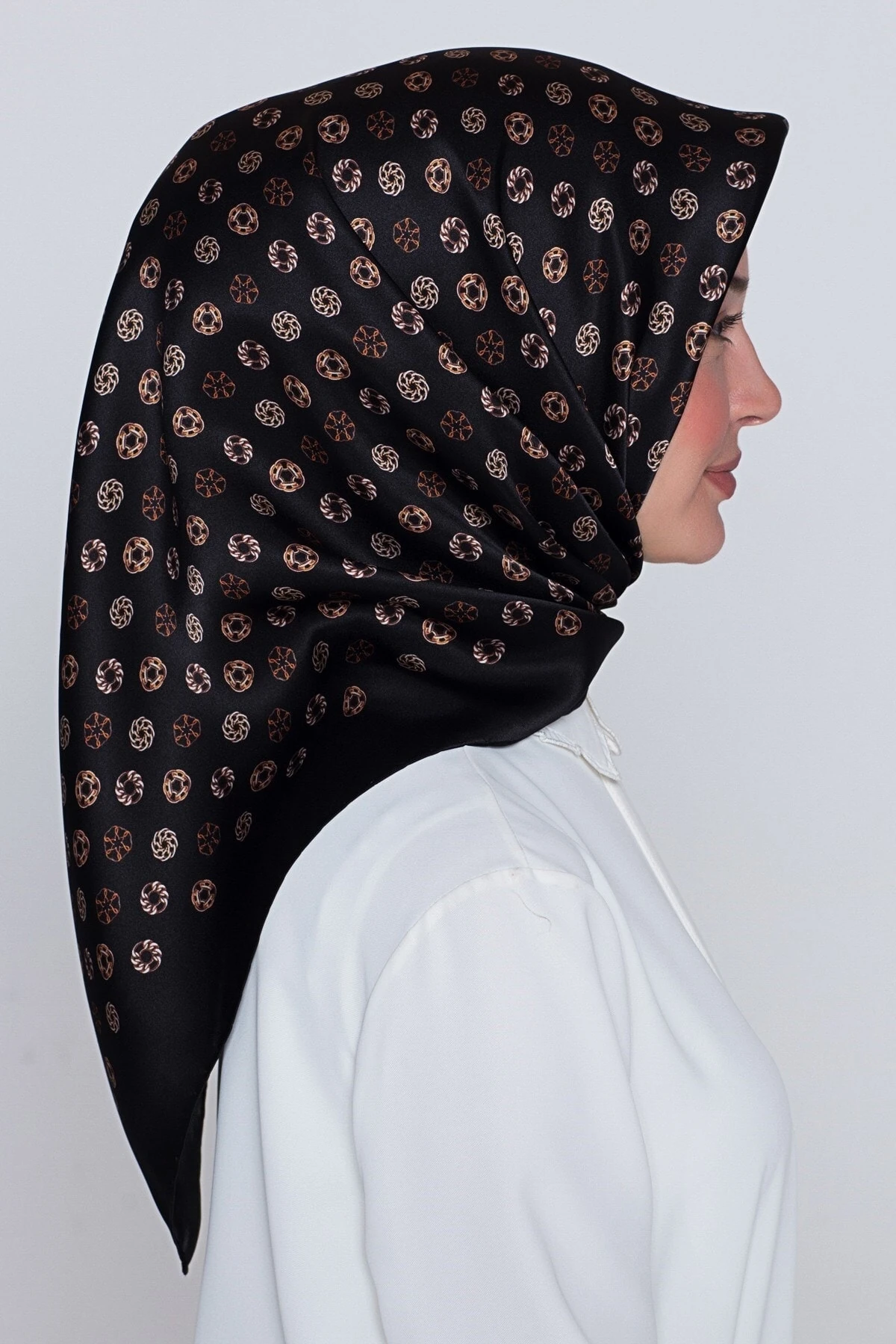 Nostalji Serisi Twill İpek Eşarp 7926D-09