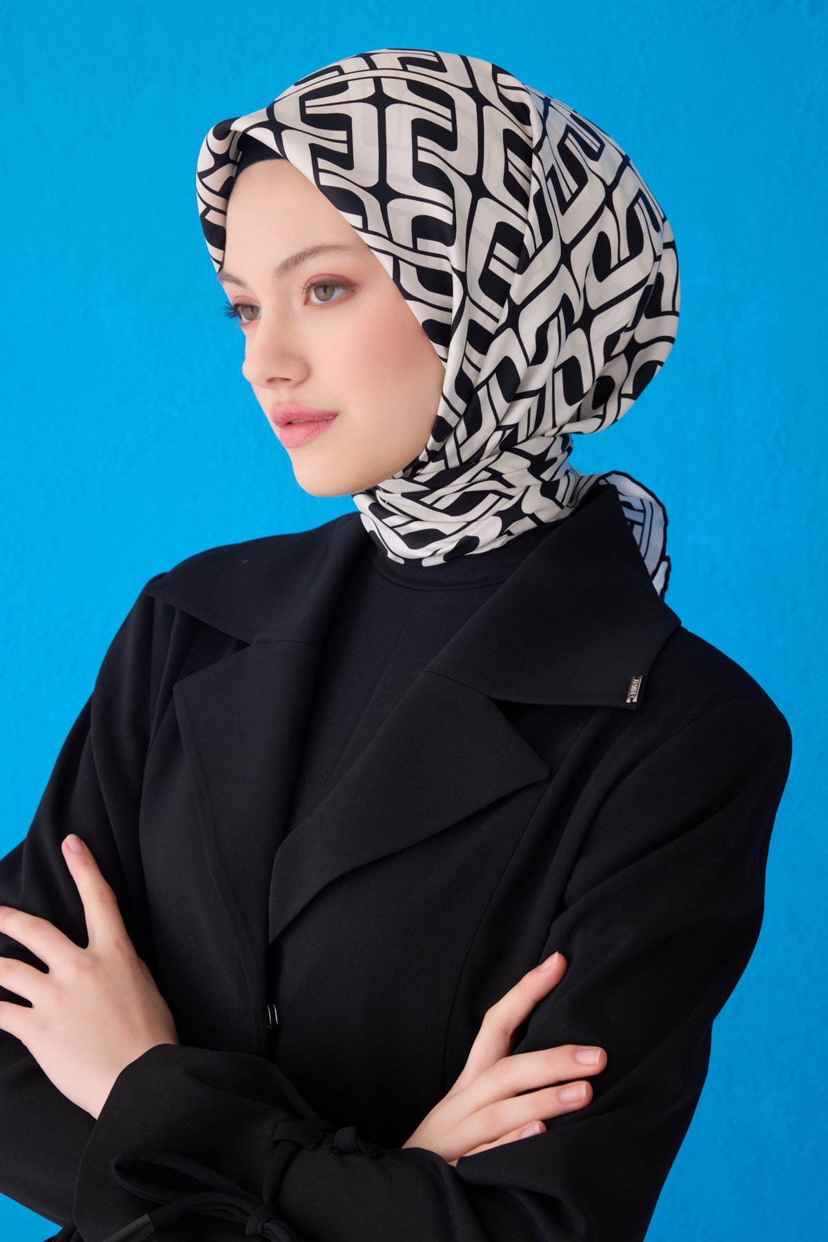 Belli Twill İpek Eşarp 4118D - Çok Renkli 4