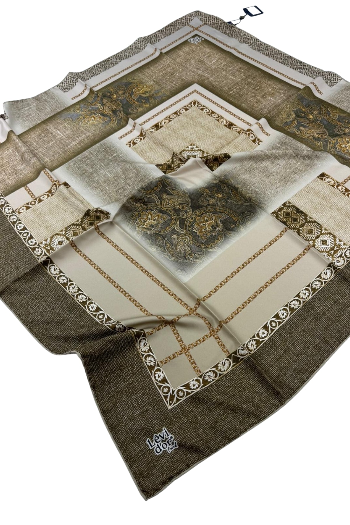 Levidor Trend Twill Eşarp LDT277 - 10-Keten Yeşili-Vizon