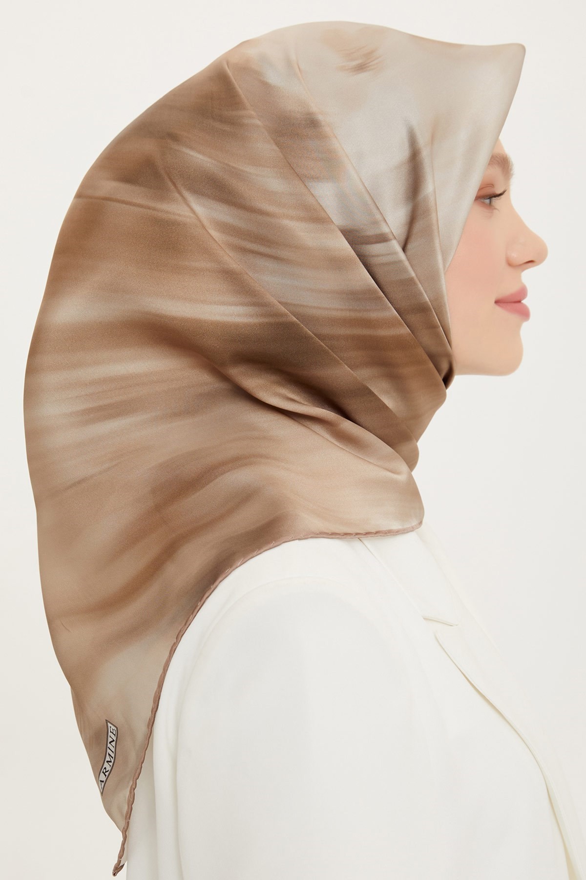 Armine Nostalji Serisi İpek Twill Eşarp 8734D-53
