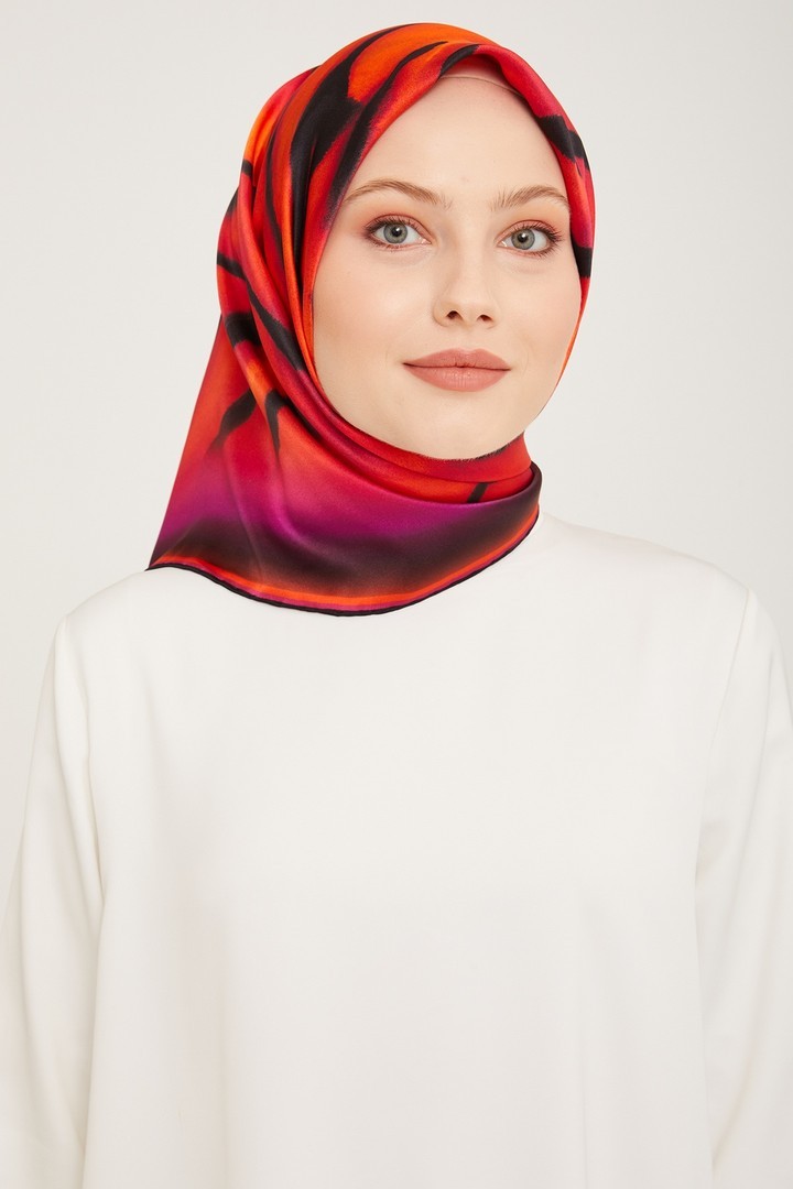 Armine Nostalji Serisi Twill İpek Eşarp 9020D-13