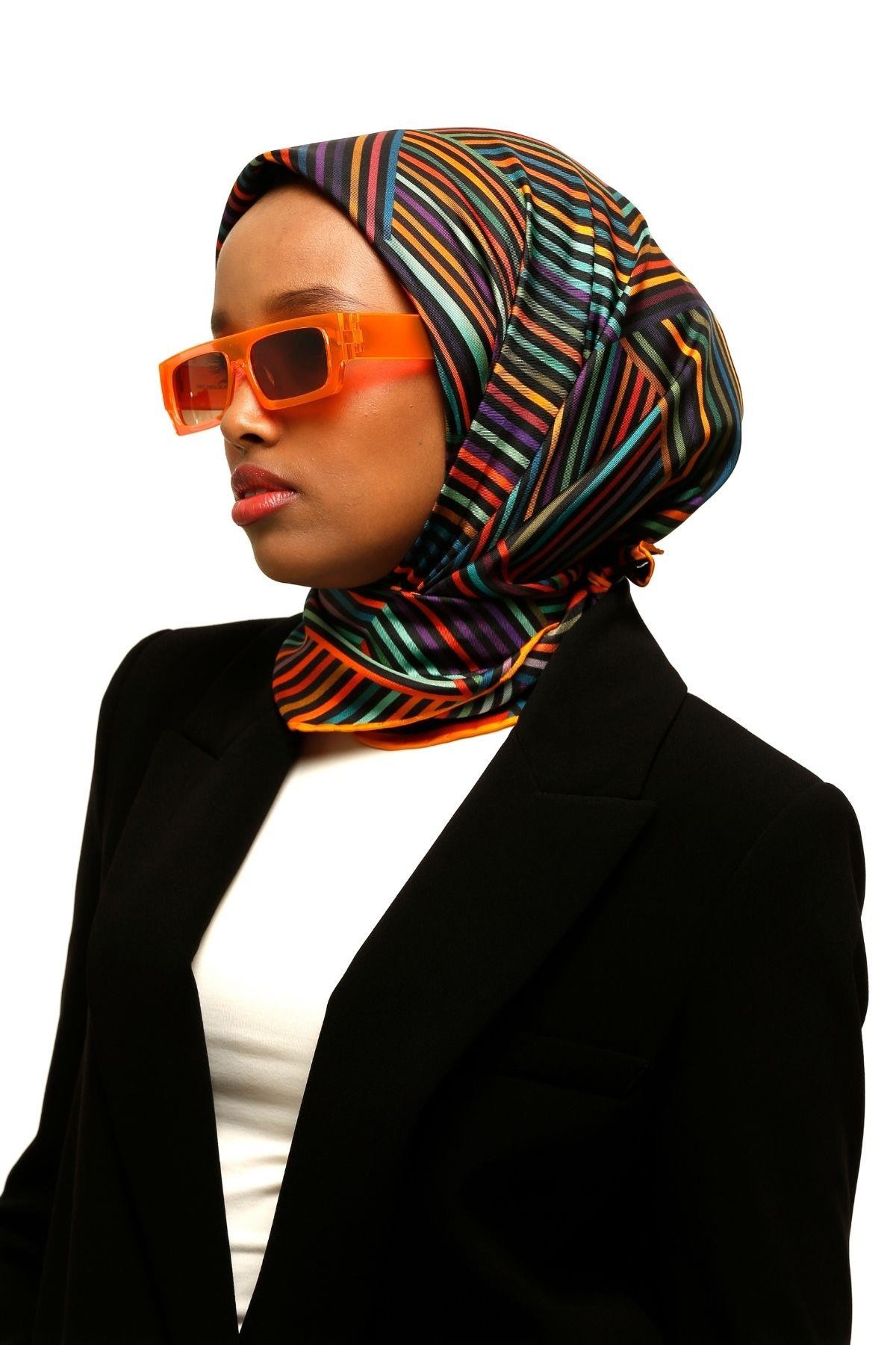 La Boutique İpek Twill Eşarp 2024 İlkhbahar - Yaz LB2047-07