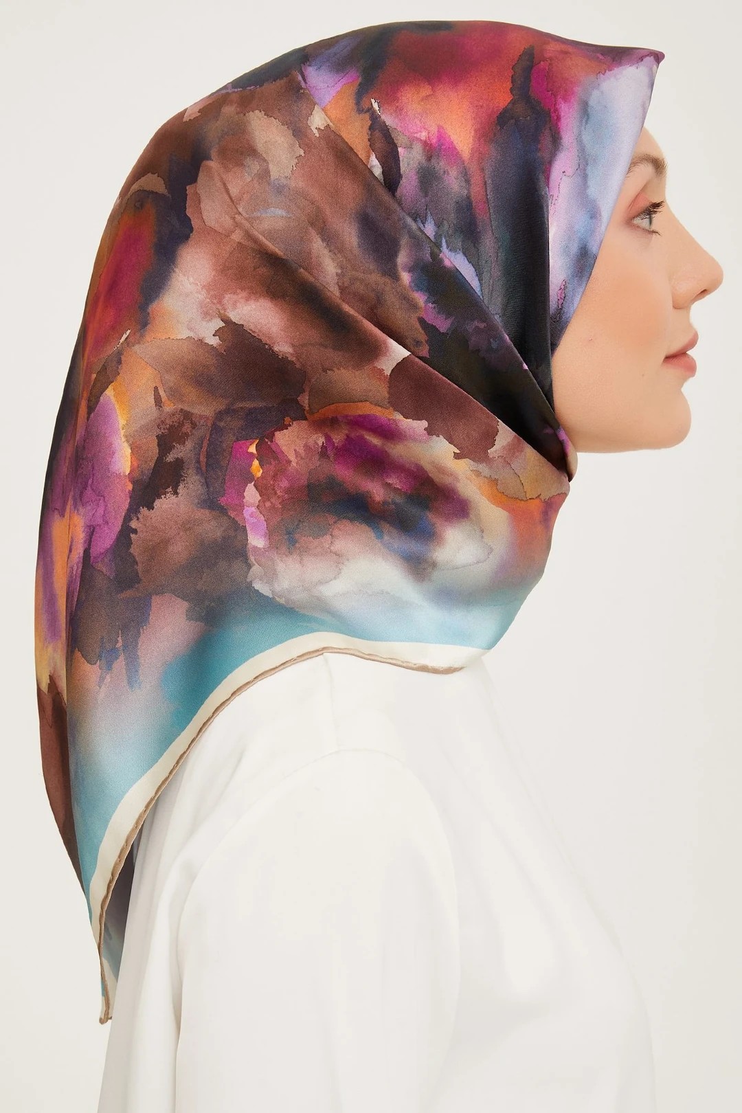 Armine Nostalji Serisi Twill İpek Eşarp 9033D-36
