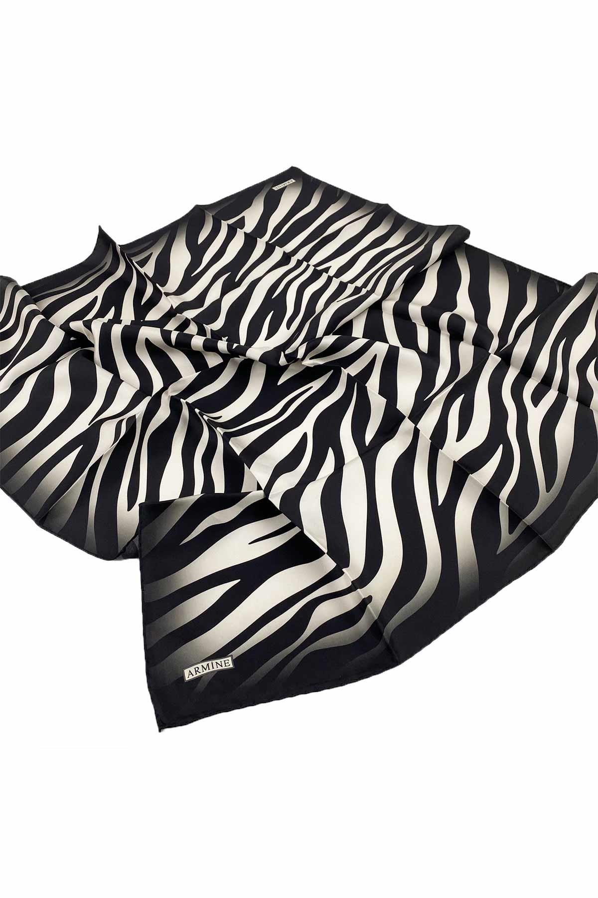 Armine Nostalji Serisi Ipek Twill Eşarp 8274d-01