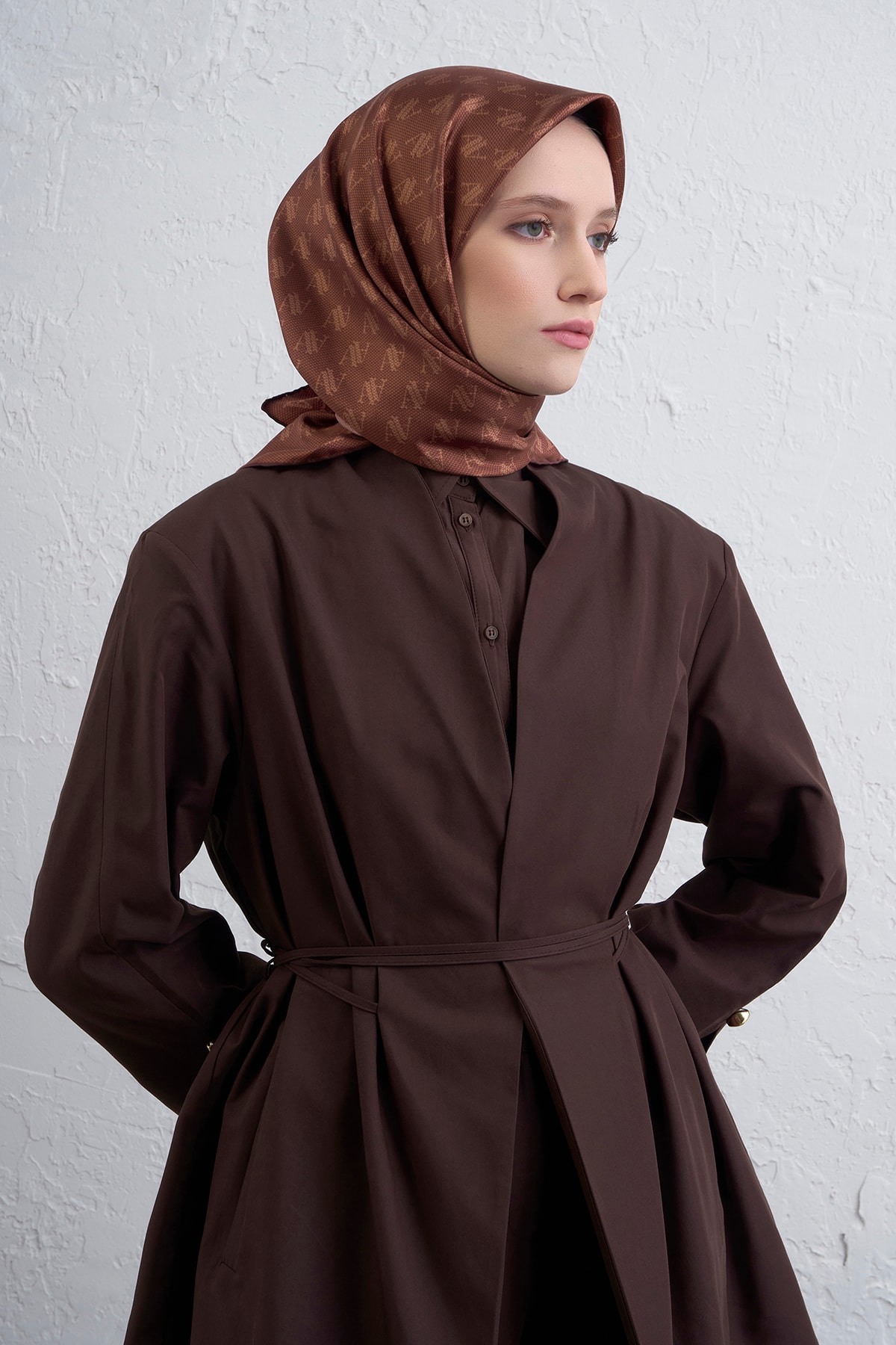 Armine Sura İpek Eşarp 9412DS - 35-Kiremit