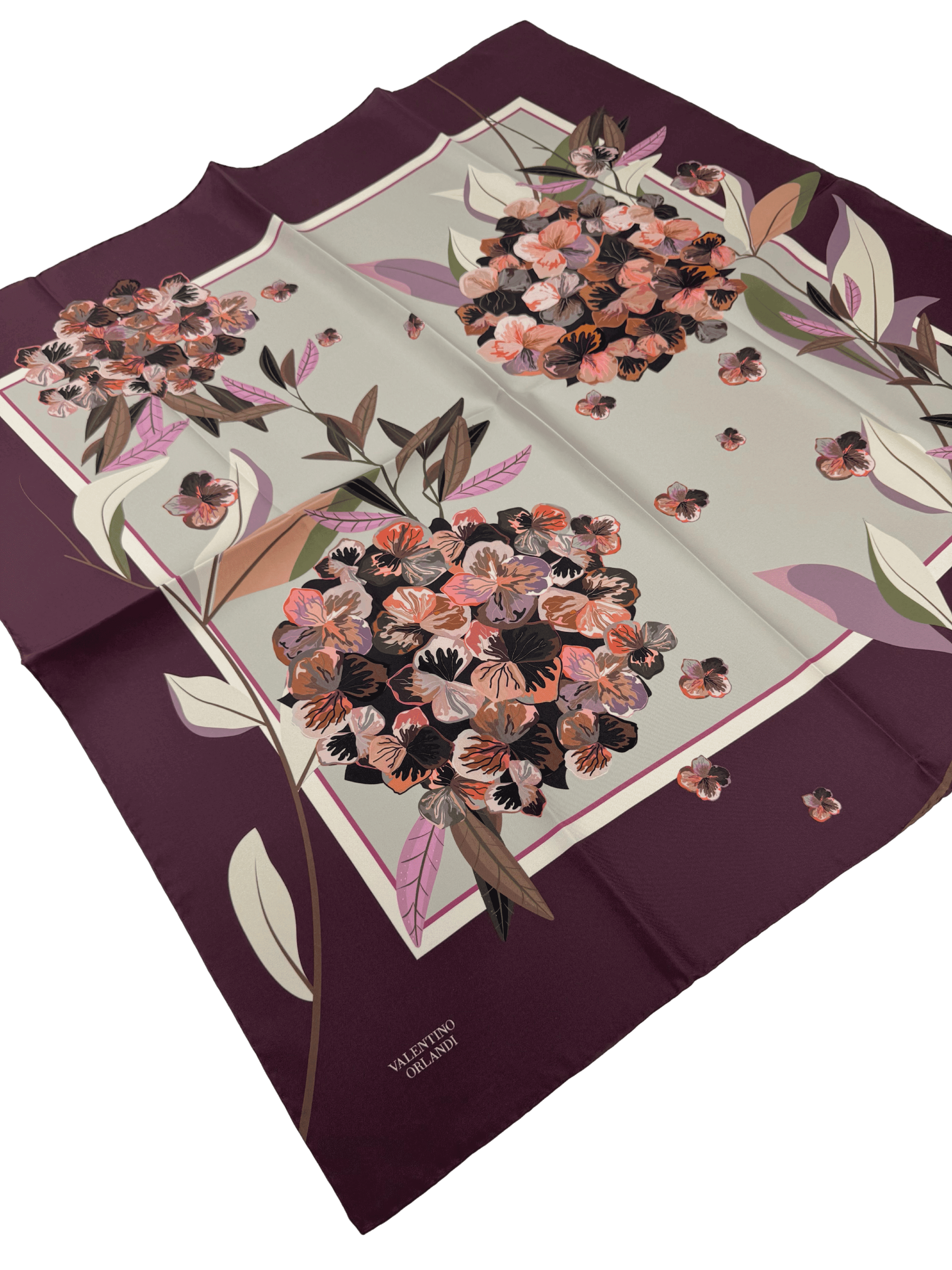 Valentino Orlandi Twill İpek Eşarp 124D