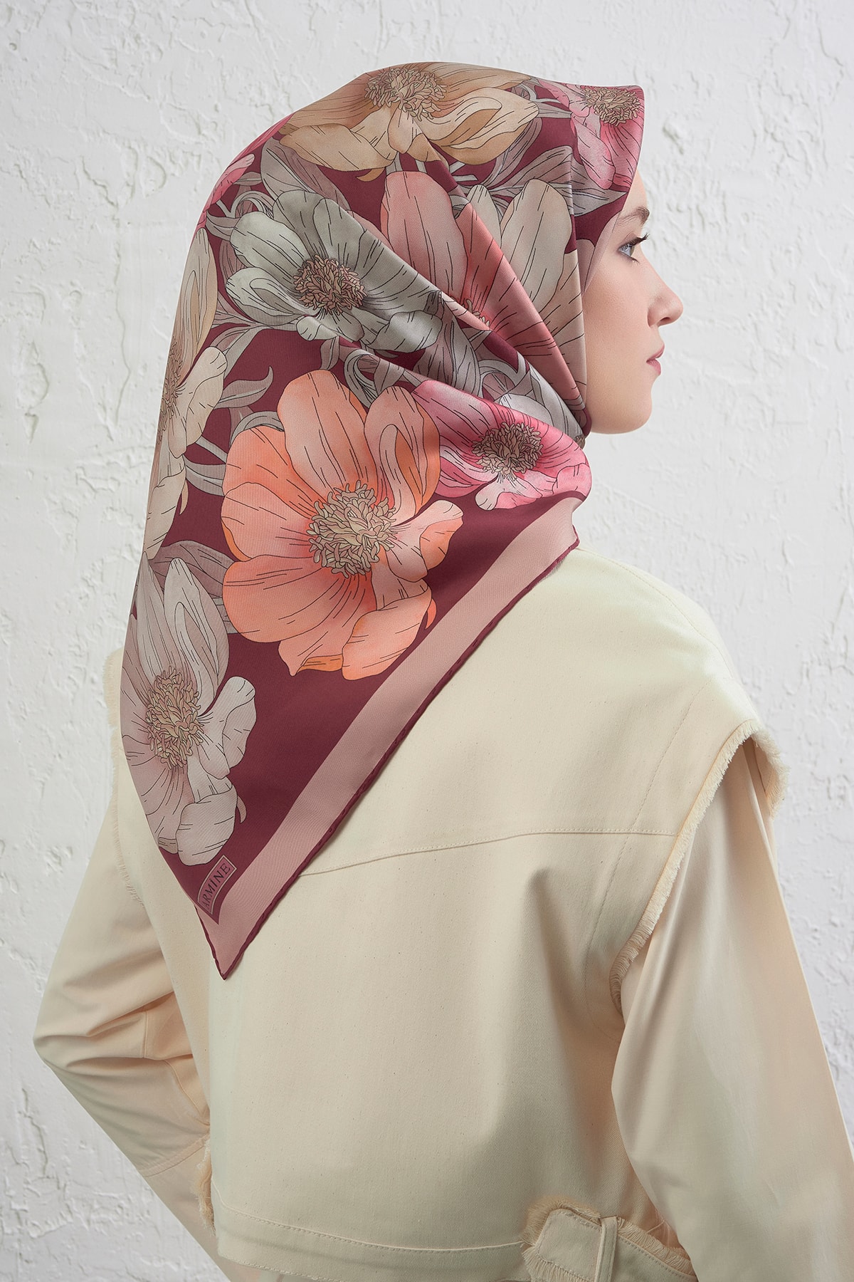 Armine Sura İpek Eşarp 9403DS - 02-Çok Renkli