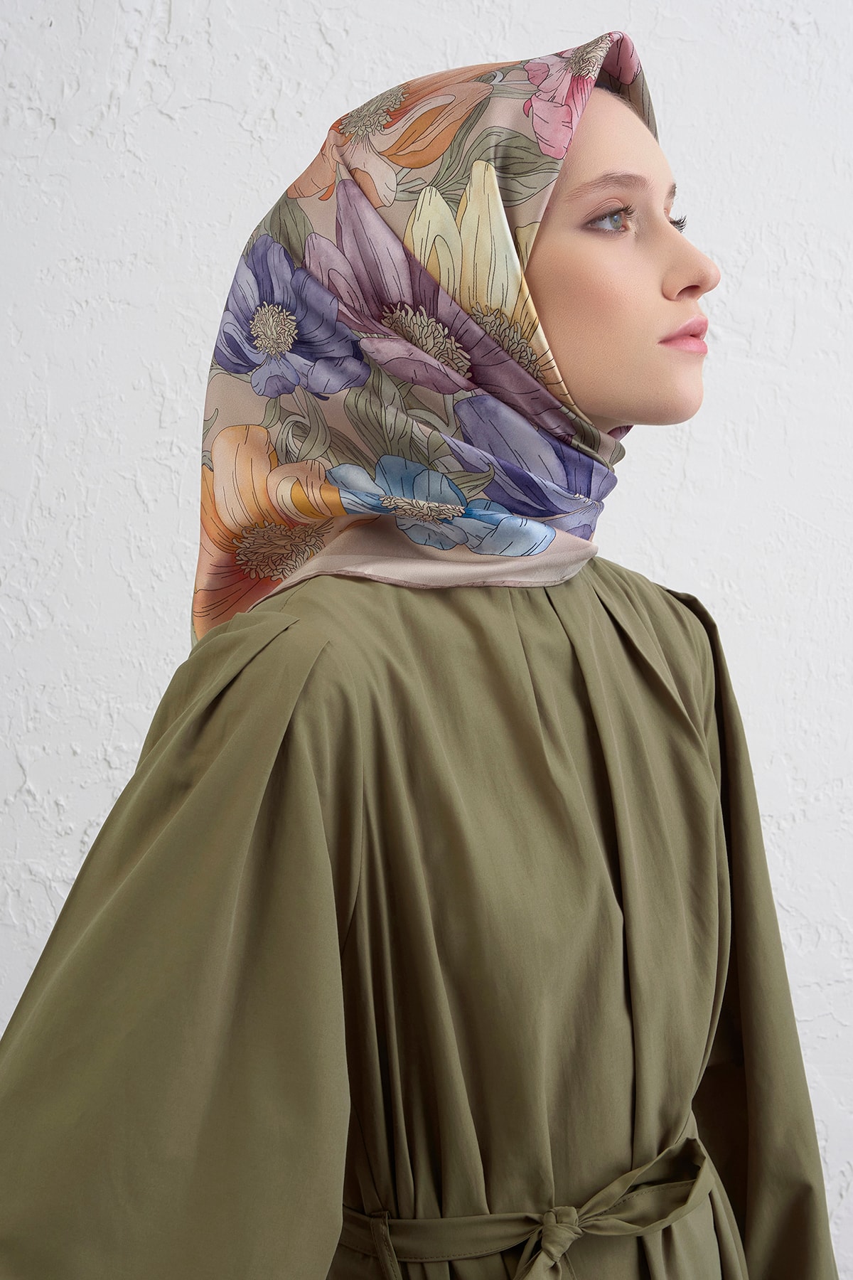 Armine Sura İpek Eşarp 9403DS - 07-Çok Renkli