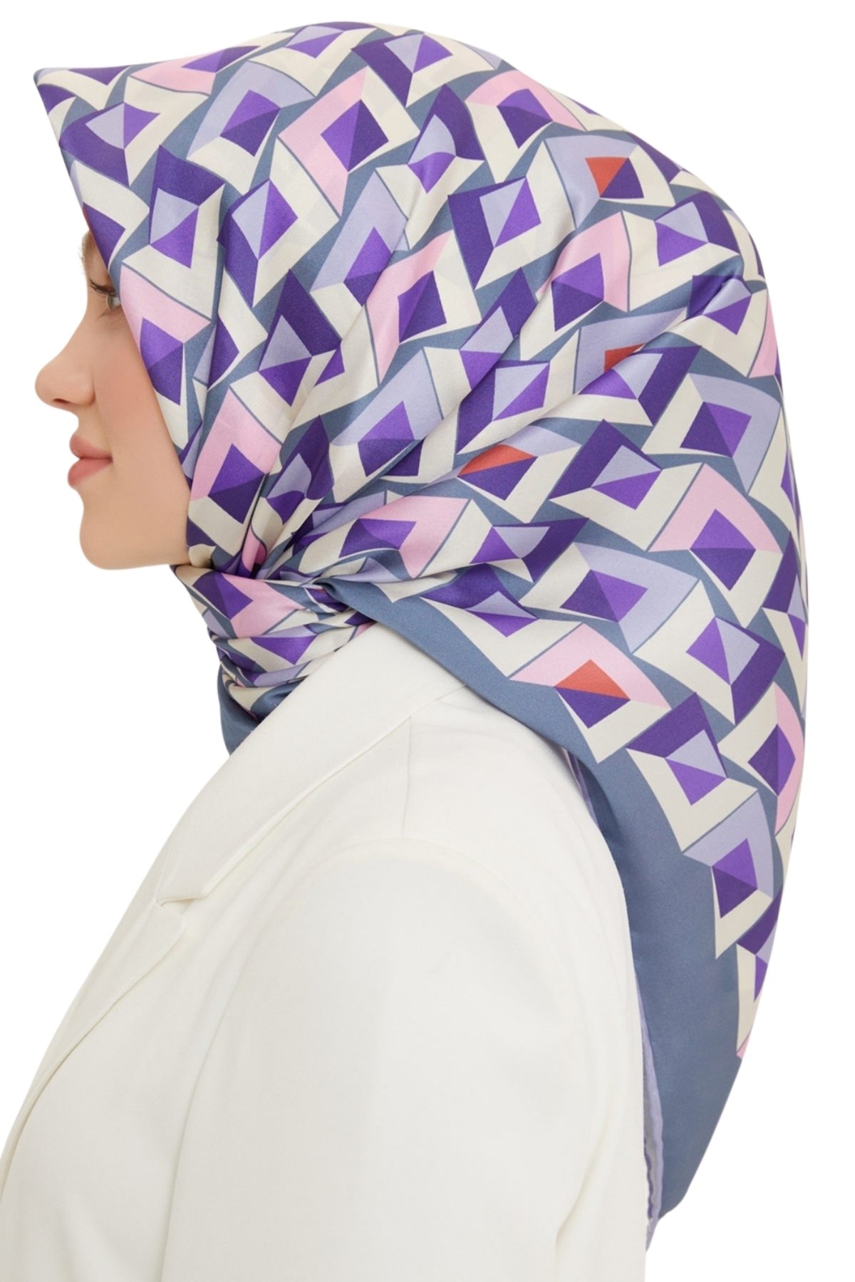 Armine Nostalji Serisi İpek Twill Eşarp 8720D-51