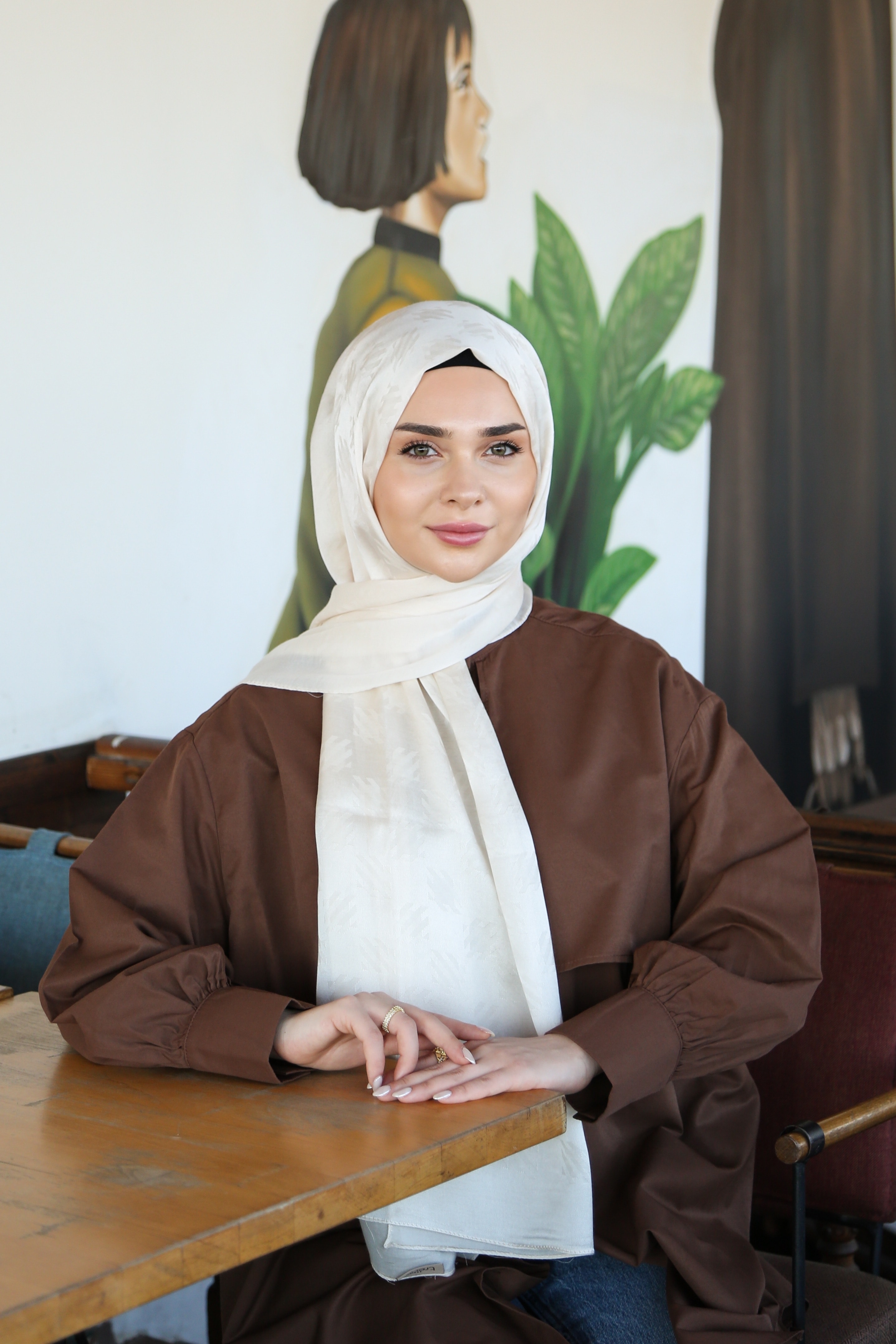 Armine Trend Lyon Şal 4 - Krem-246964