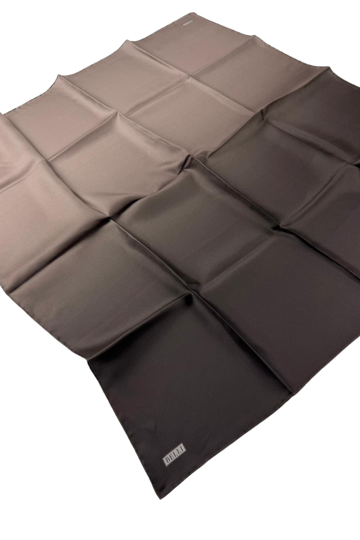 Belli Twill İpek Eşarp 4224D - 82-Vizon-Acı Kahve