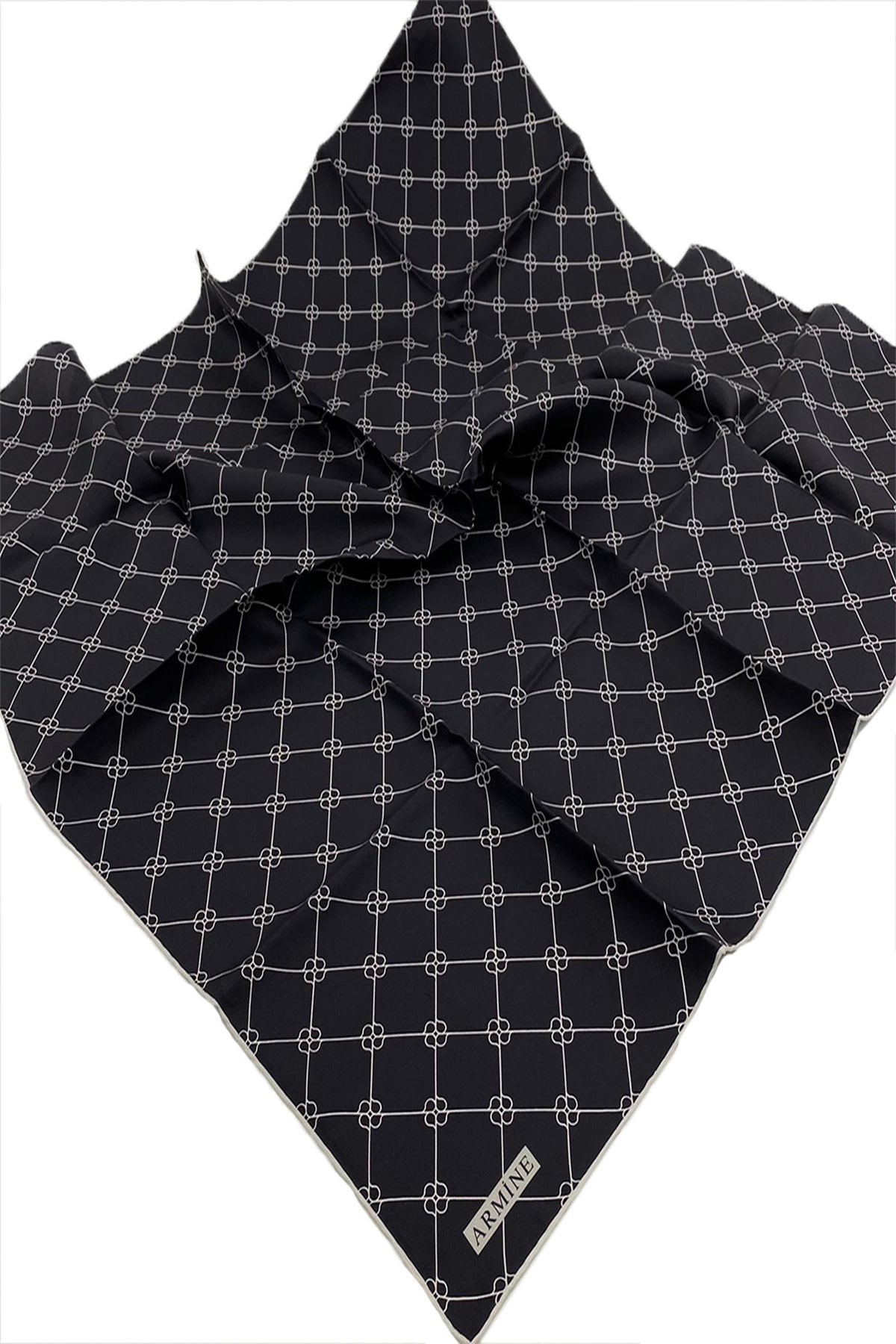 Armine Nostalji Serisi İpek Twill Eşarp 8555D-14