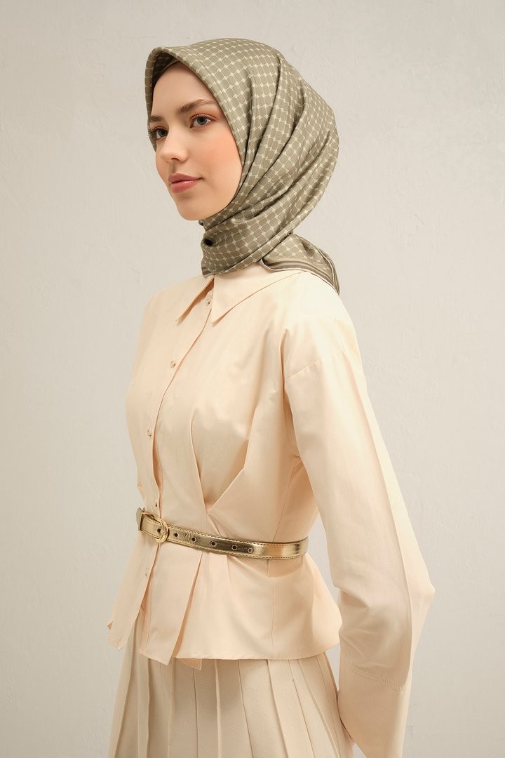 Armine Twill İpek Eşarp 9345D