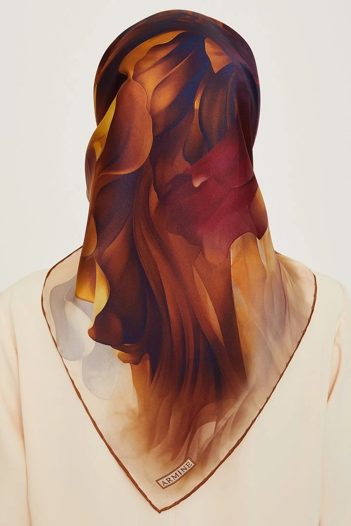Armine Nostalji Serisi Sura İpek Eşarp 9244DS-01
