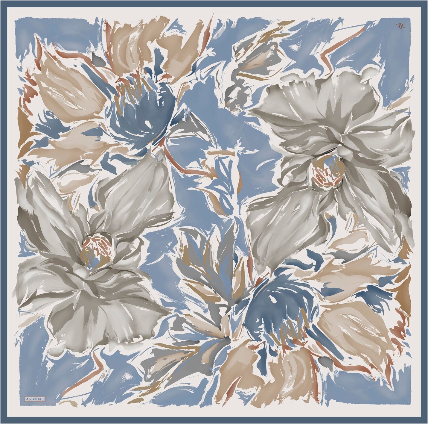 Armine Twill İpek Eşarp 9337D