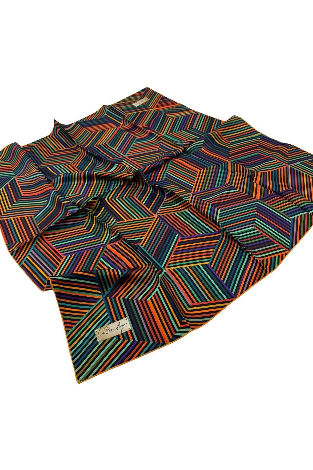 La Boutique İpek Twill Eşarp 2024 İlkhbahar - Yaz LB2047-07