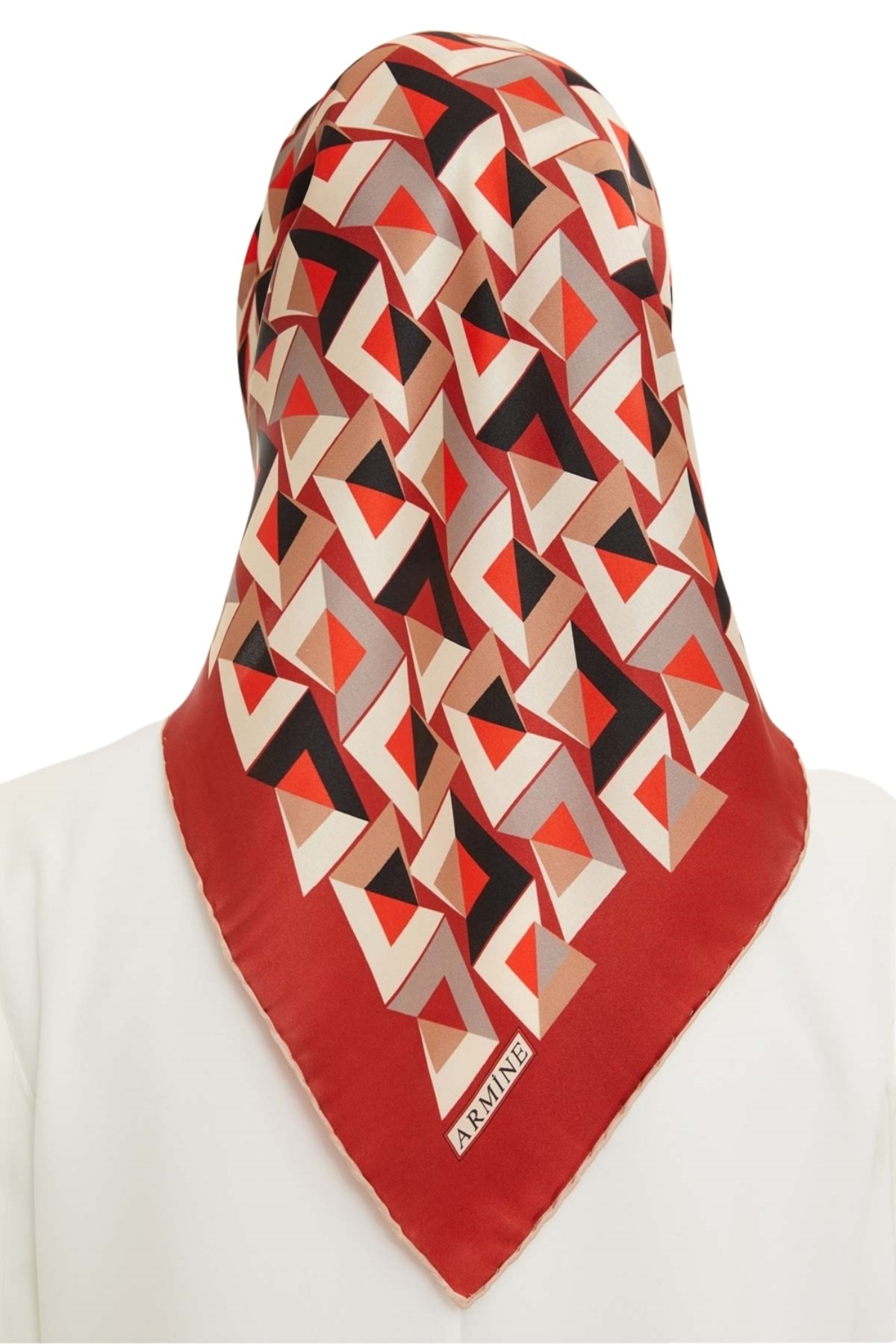 Armine Nostalji Serisi İpek Twill Eşarp 8720D-02