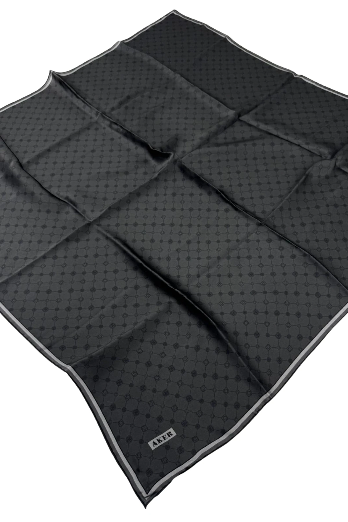 Aker Best Of Serisi Twill İpek Eşarp 8981713-911 - 973-Antrasit