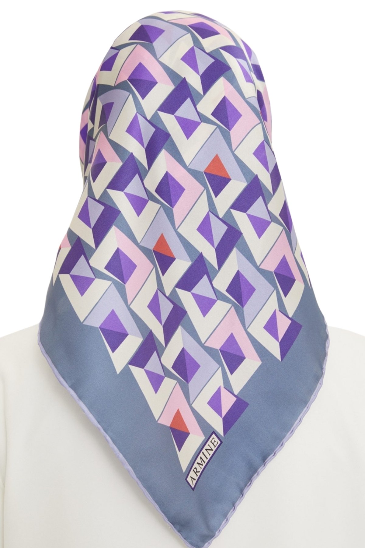 Armine Nostalji Serisi İpek Twill Eşarp 8720D-51